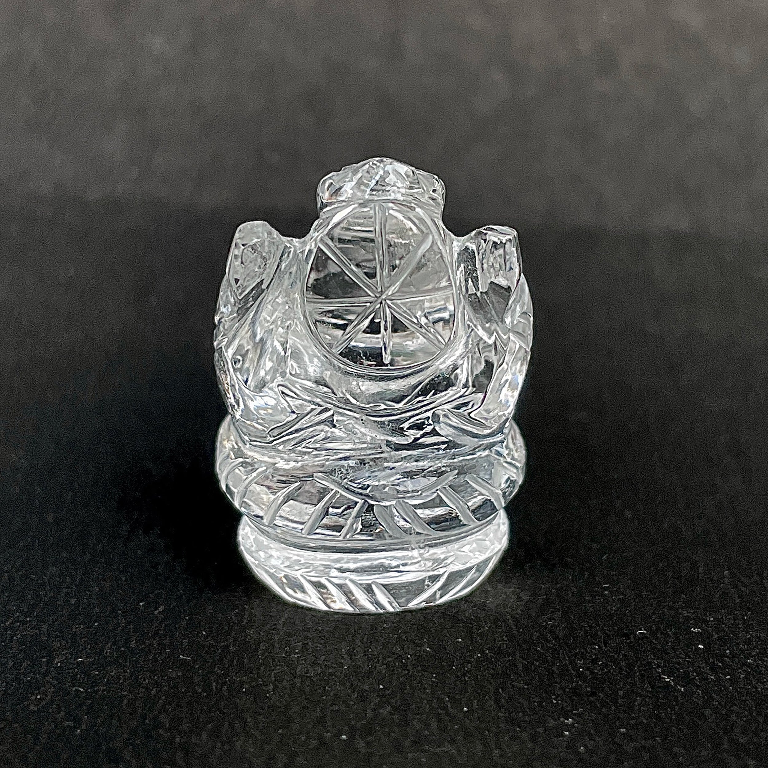 รูปเคารพพระพิฆเนศคริสตัลควอตซ์ 88 กะรัต สูง 3 ซม.(CST-MRT-100.)