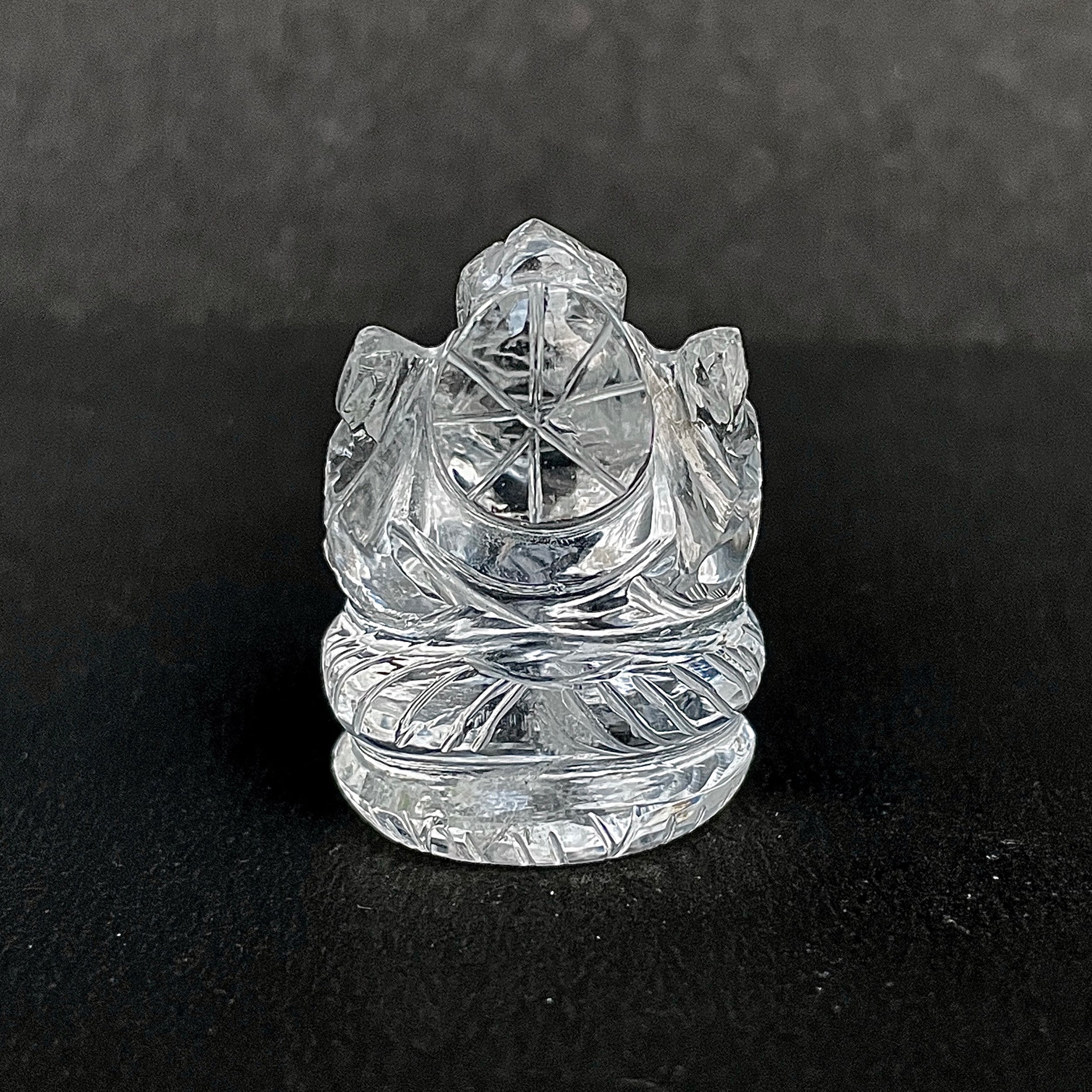 Crystal Quartz Ganesha Idol 109 Carat Idol Height-3.3 CM-(CST-MRT-102.)
