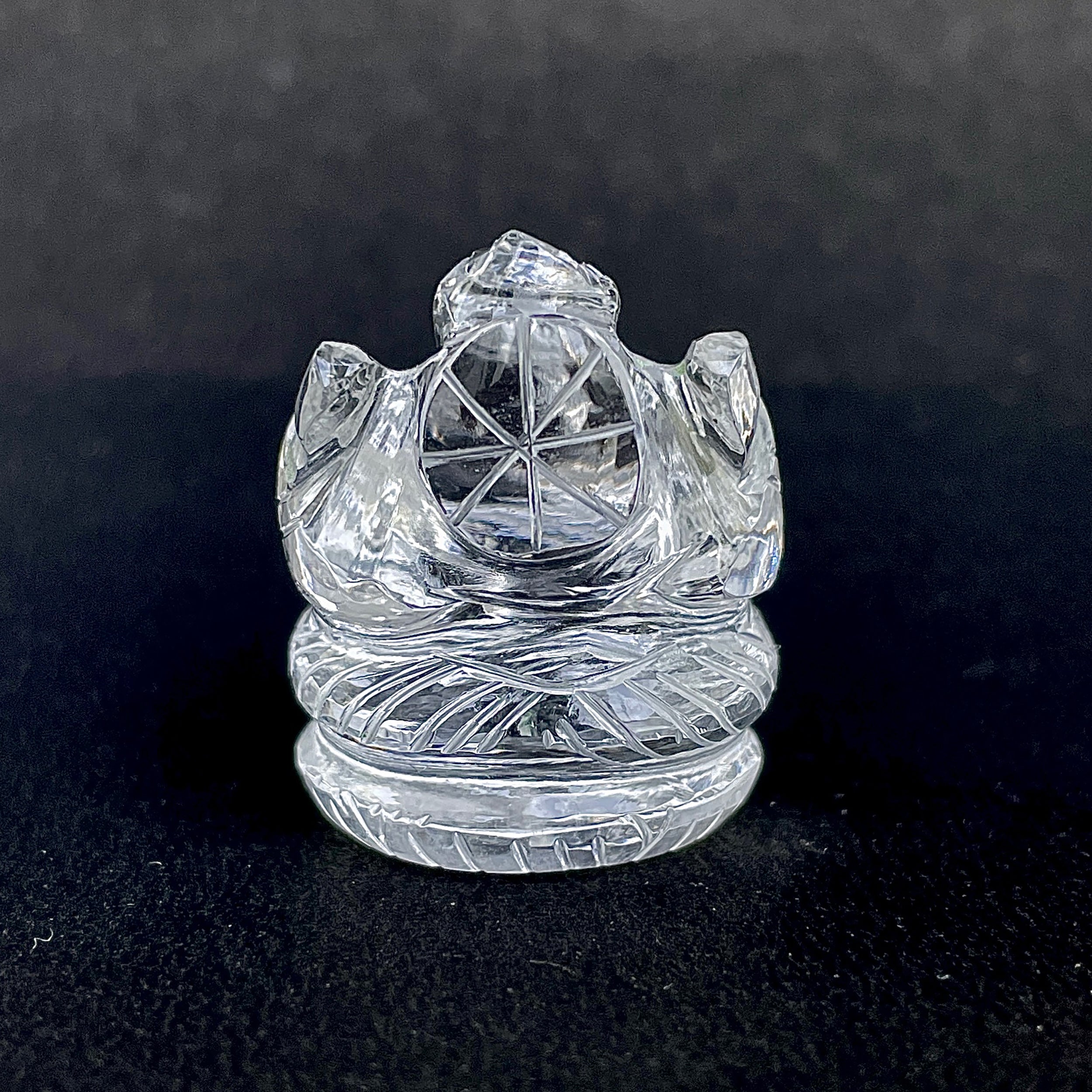Crystal Quartz Ganesha Idol 139 Carat Idol Height-3.3 CM-(CST-MRT-103.)