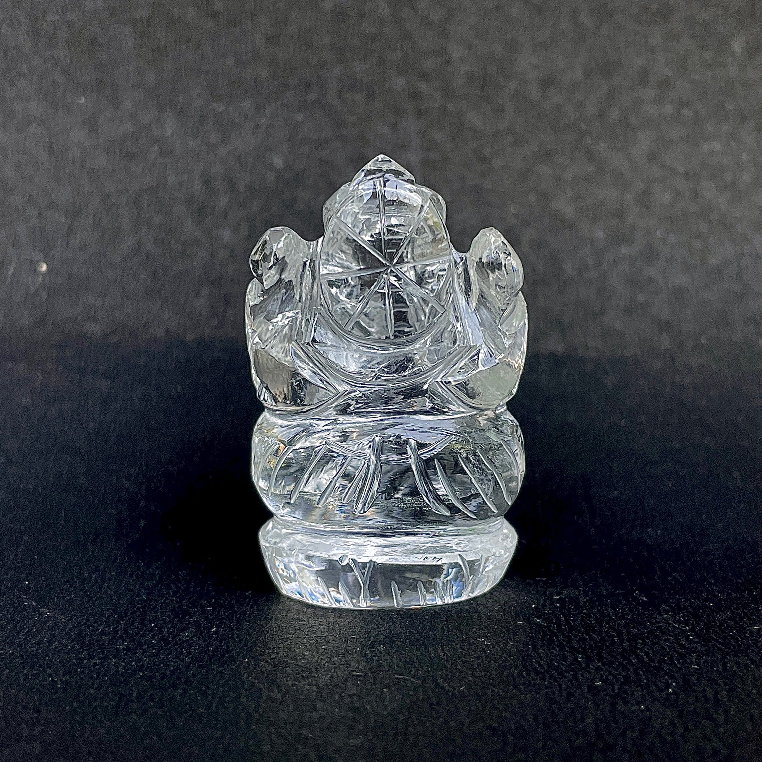 รูปเคารพพระพิฆเนศคริสตัลควอตซ์ 246 กะรัต สูง 4.8 ซม.(CST-MRT-109.)