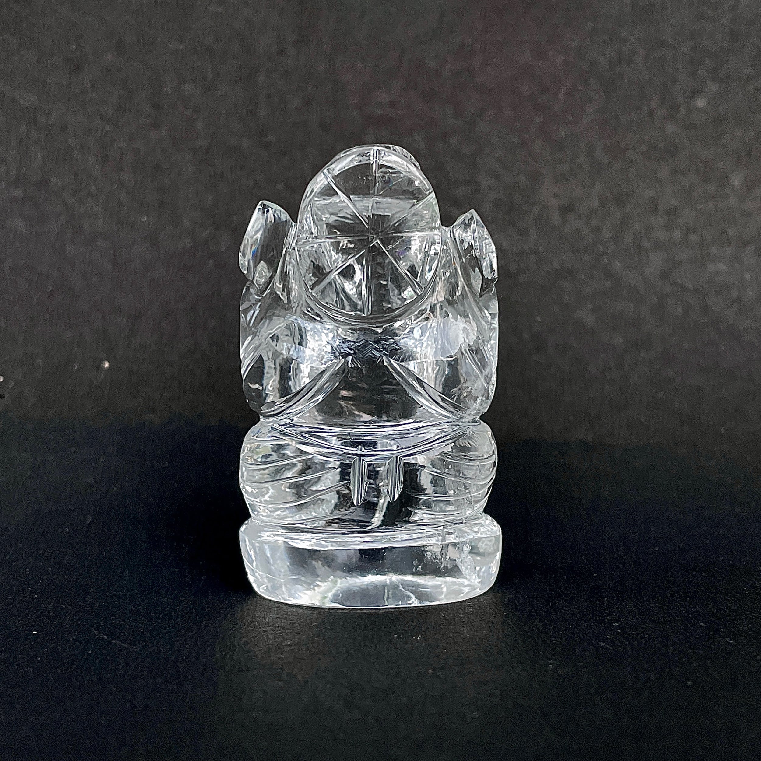 รูปเคารพพระพิฆเนศคริสตัลควอตซ์ 339.5 กะรัต สูง 5.5 ซม.(CST-MRT-116.)