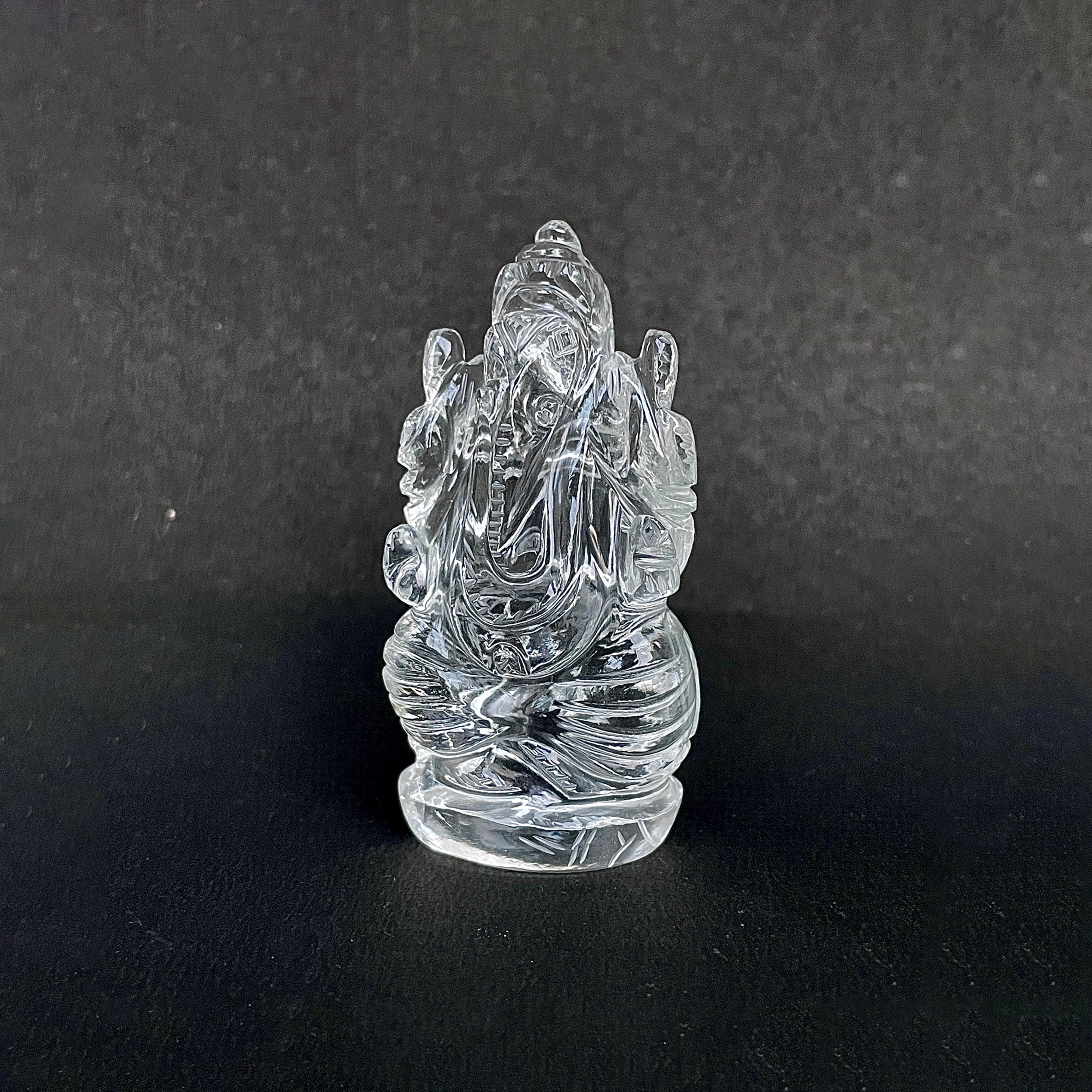 รูปเคารพพระพิฆเนศคริสตัลควอตซ์ 311.5 กะรัต สูง 6.6 ซม.(CST-MRT-117.)