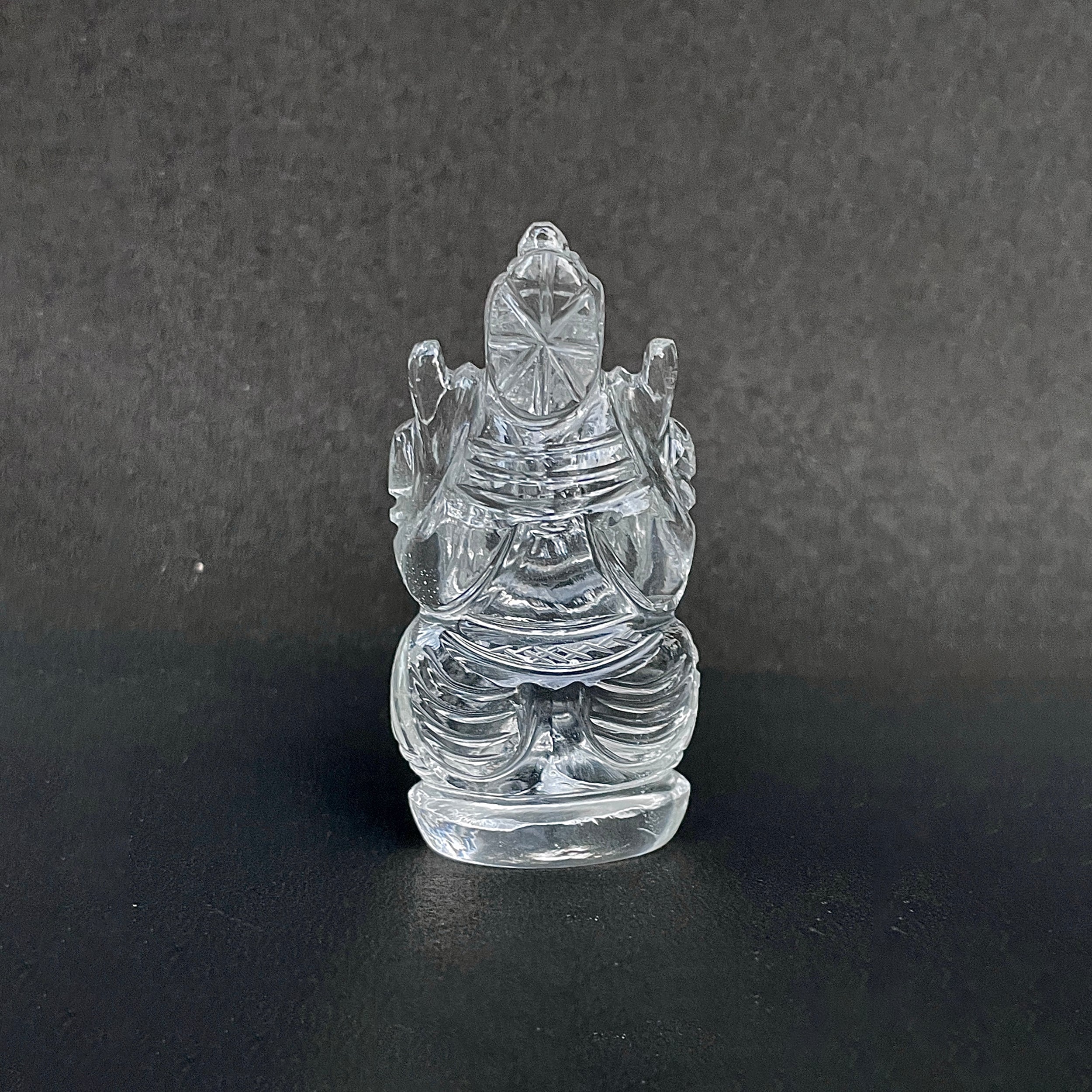 รูปเคารพพระพิฆเนศคริสตัลควอตซ์ 311.5 กะรัต สูง 6.6 ซม.(CST-MRT-117.)