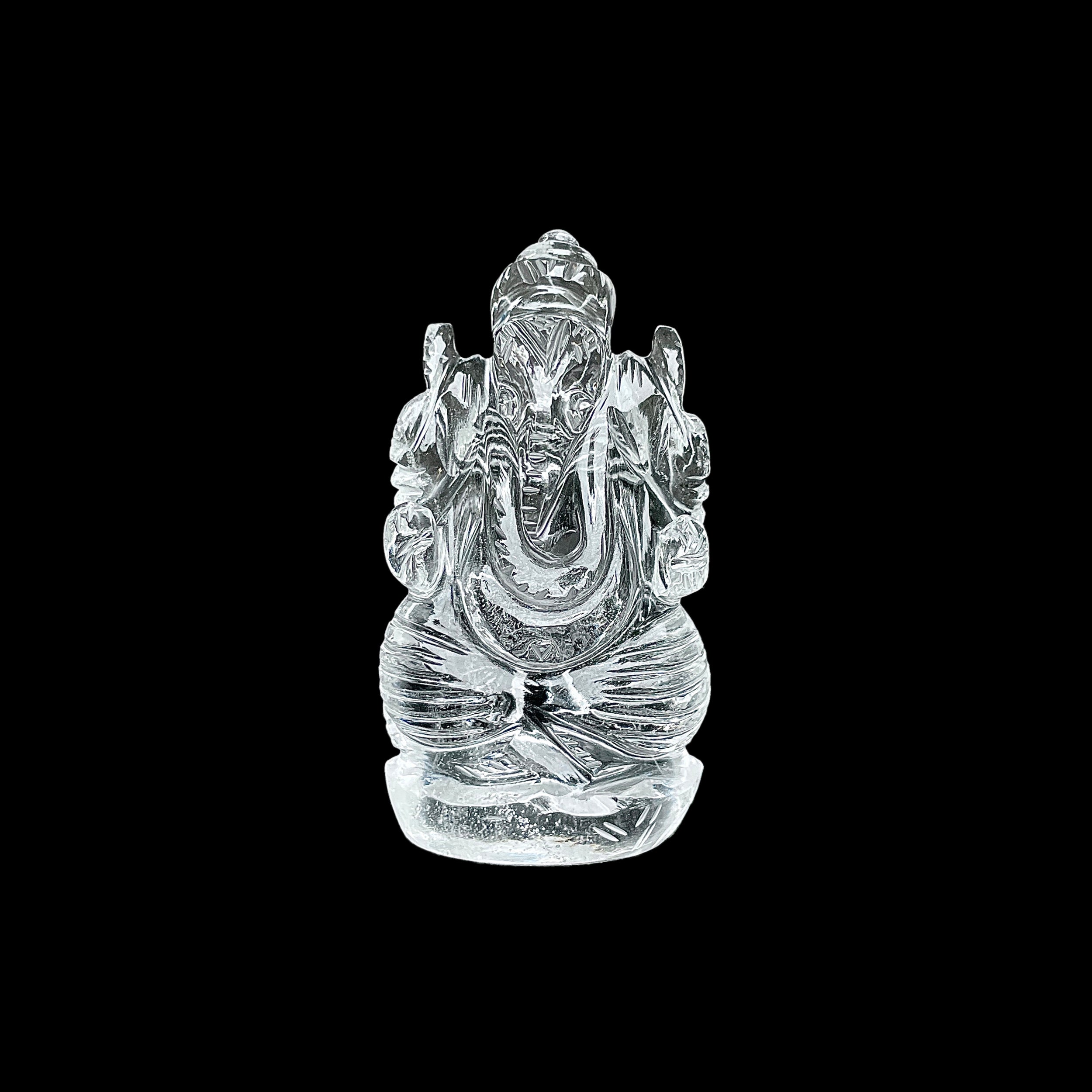 รูปเคารพพระพิฆเนศคริสตัลควอตซ์ 311.5 กะรัต สูง 6.6 ซม.(CST-MRT-125.)
