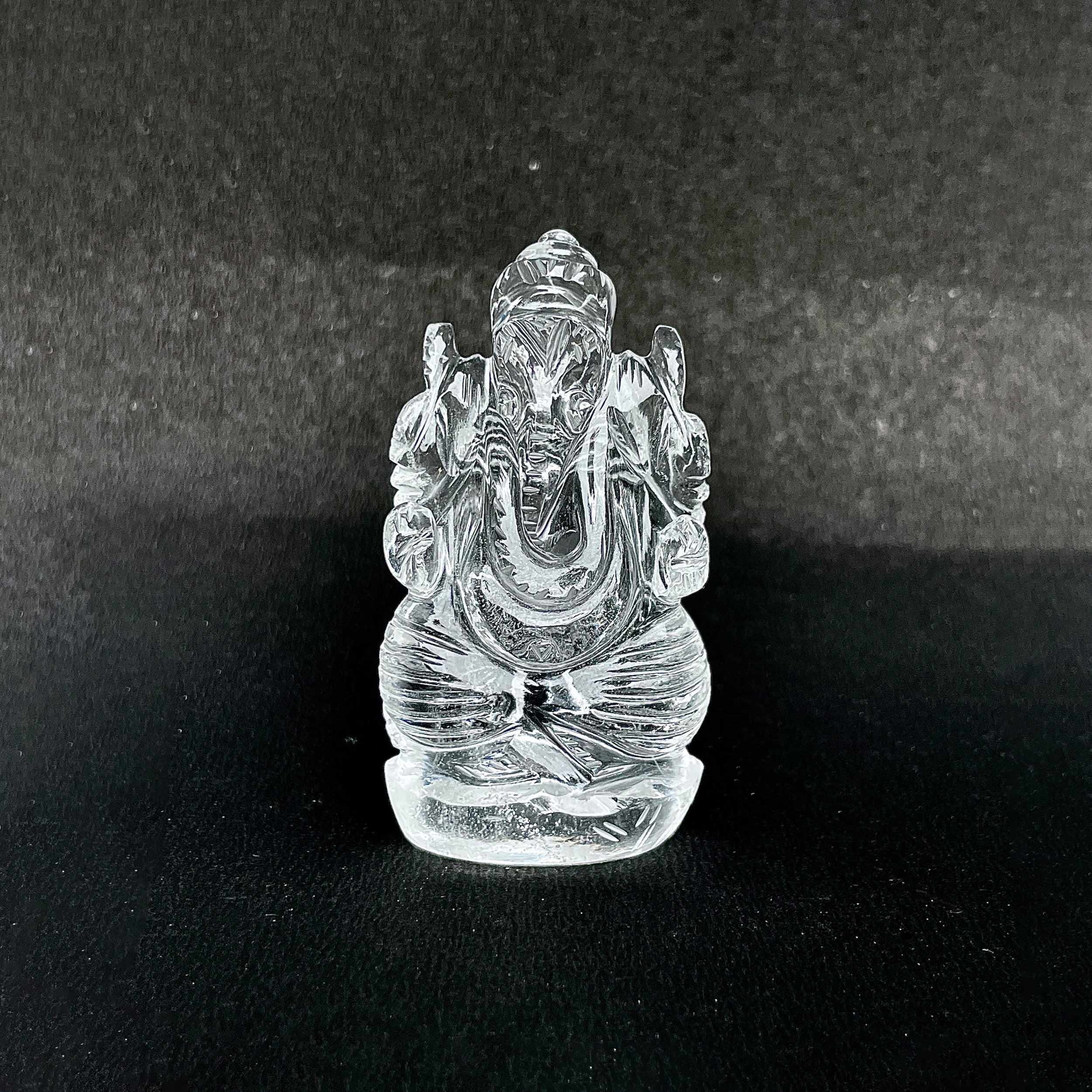 รูปเคารพพระพิฆเนศคริสตัลควอตซ์ 311.5 กะรัต สูง 6.6 ซม.(CST-MRT-125.)