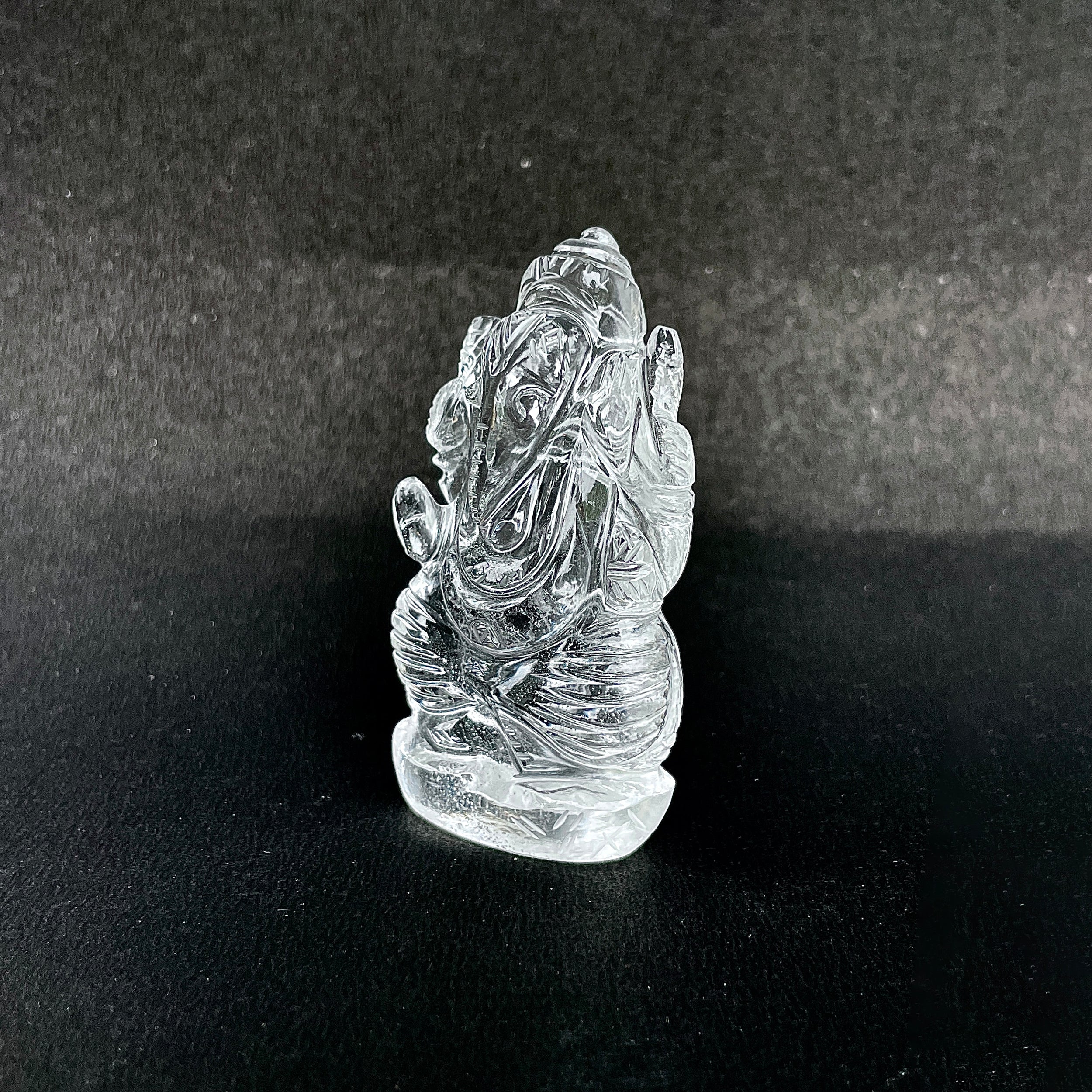 รูปเคารพพระพิฆเนศคริสตัลควอตซ์ 311.5 กะรัต สูง 6.6 ซม.(CST-MRT-125.)