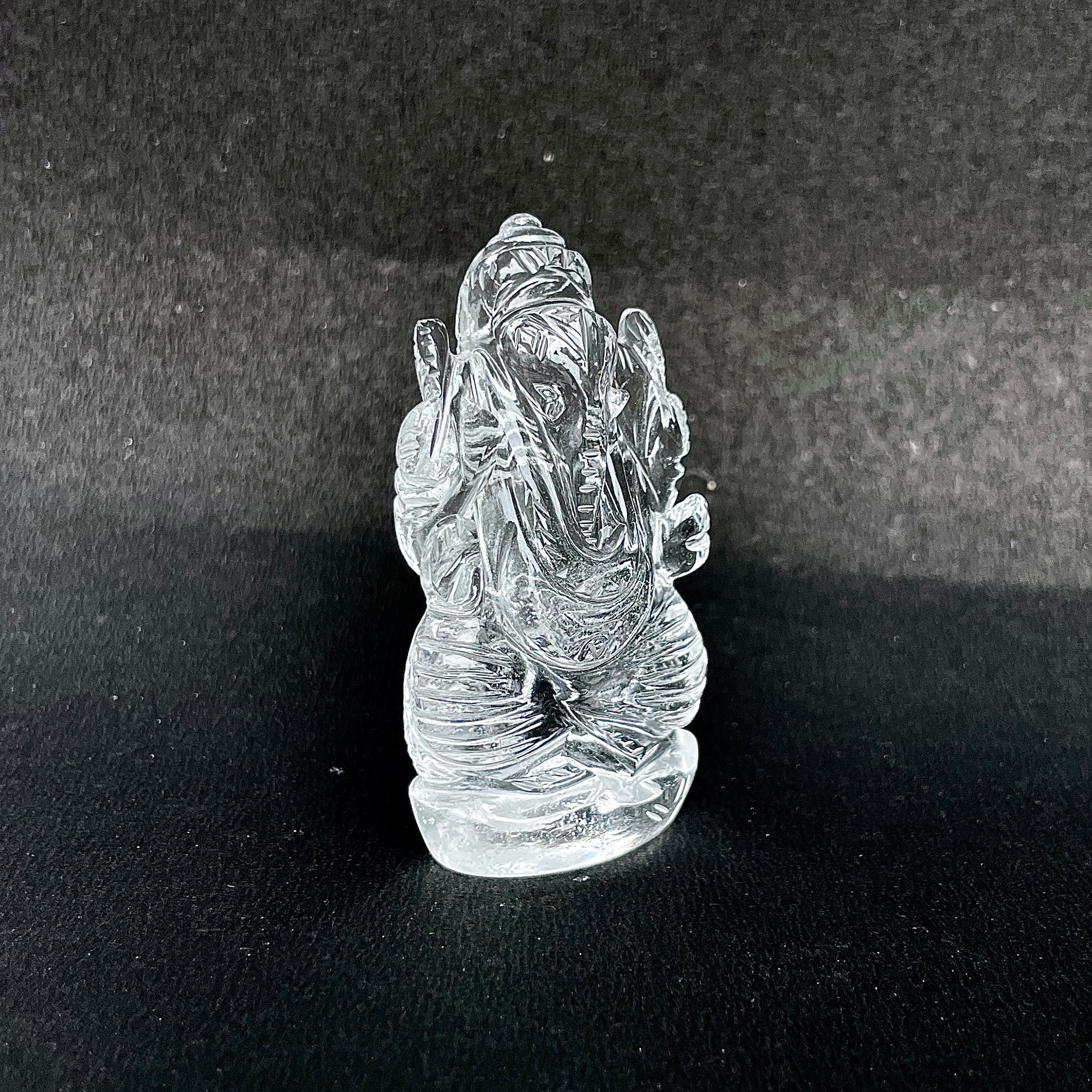 รูปเคารพพระพิฆเนศคริสตัลควอตซ์ 311.5 กะรัต สูง 6.6 ซม.(CST-MRT-125.)