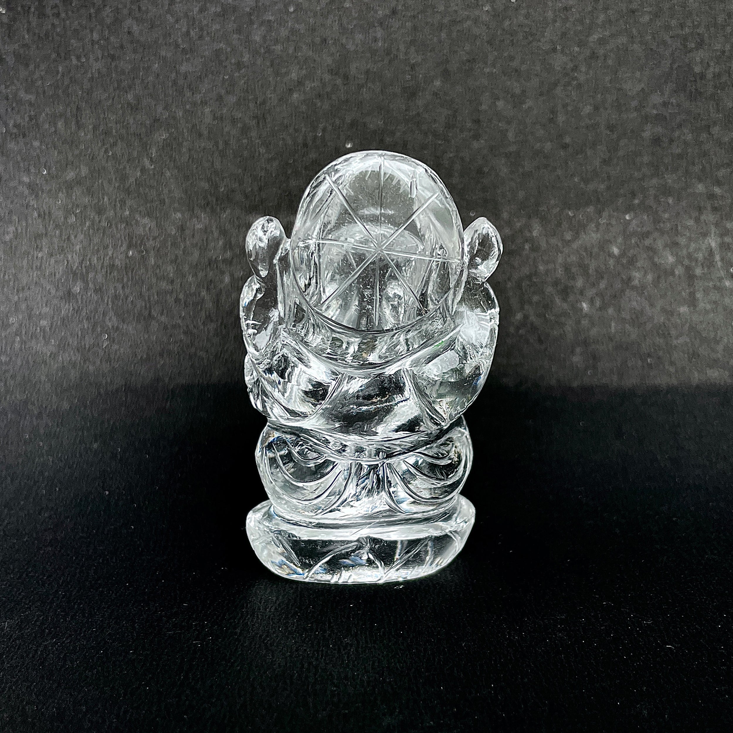 รูปเคารพพระพิฆเนศคริสตัลควอตซ์ น้ำหนัก 519.5 กะรัต สูง 7.1 ซม.(CST-MRT-130.)