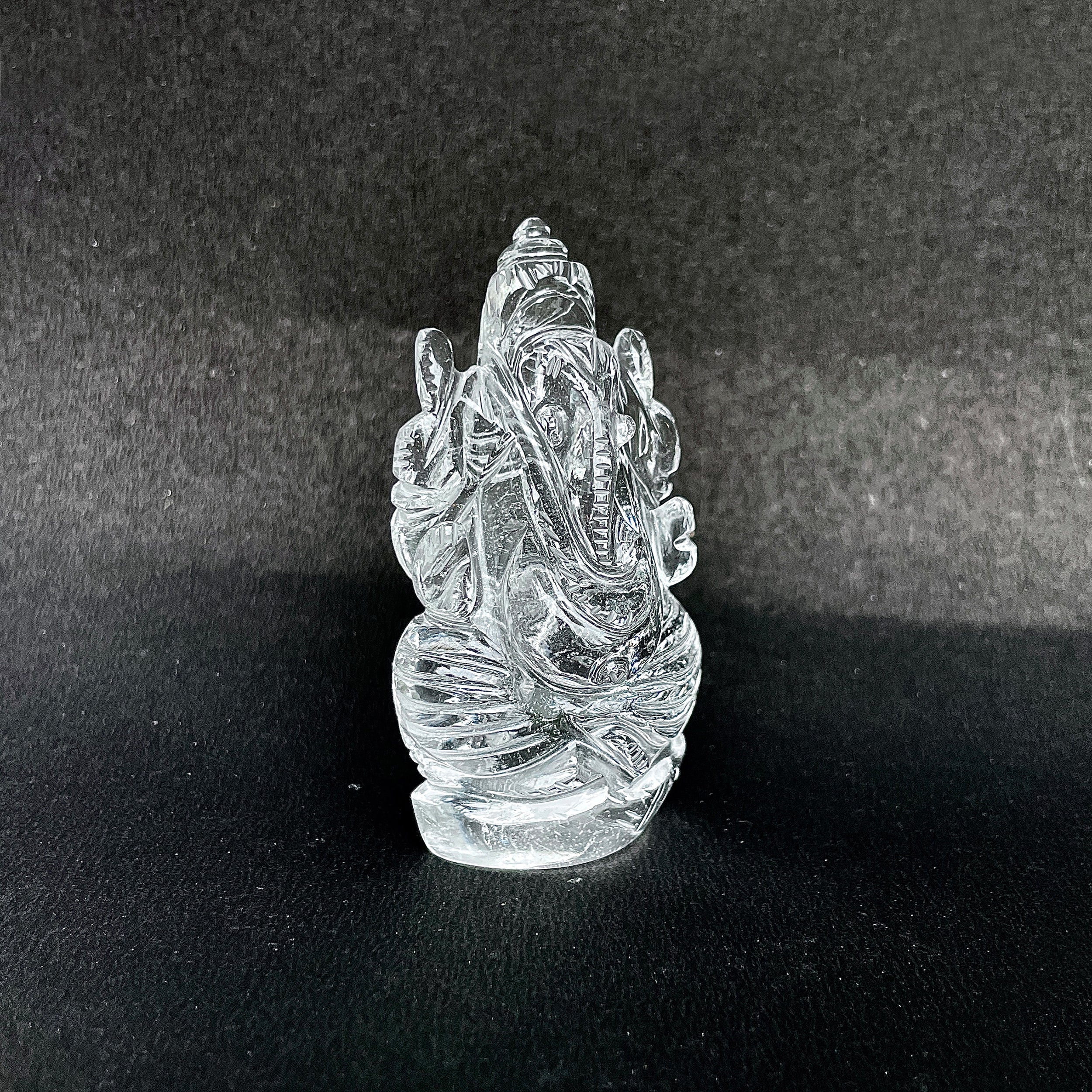 รูปเคารพพระพิฆเนศคริสตัลควอตซ์ 409.5 กะรัต สูง 7.3 ซม.(CST-MRT-137.)