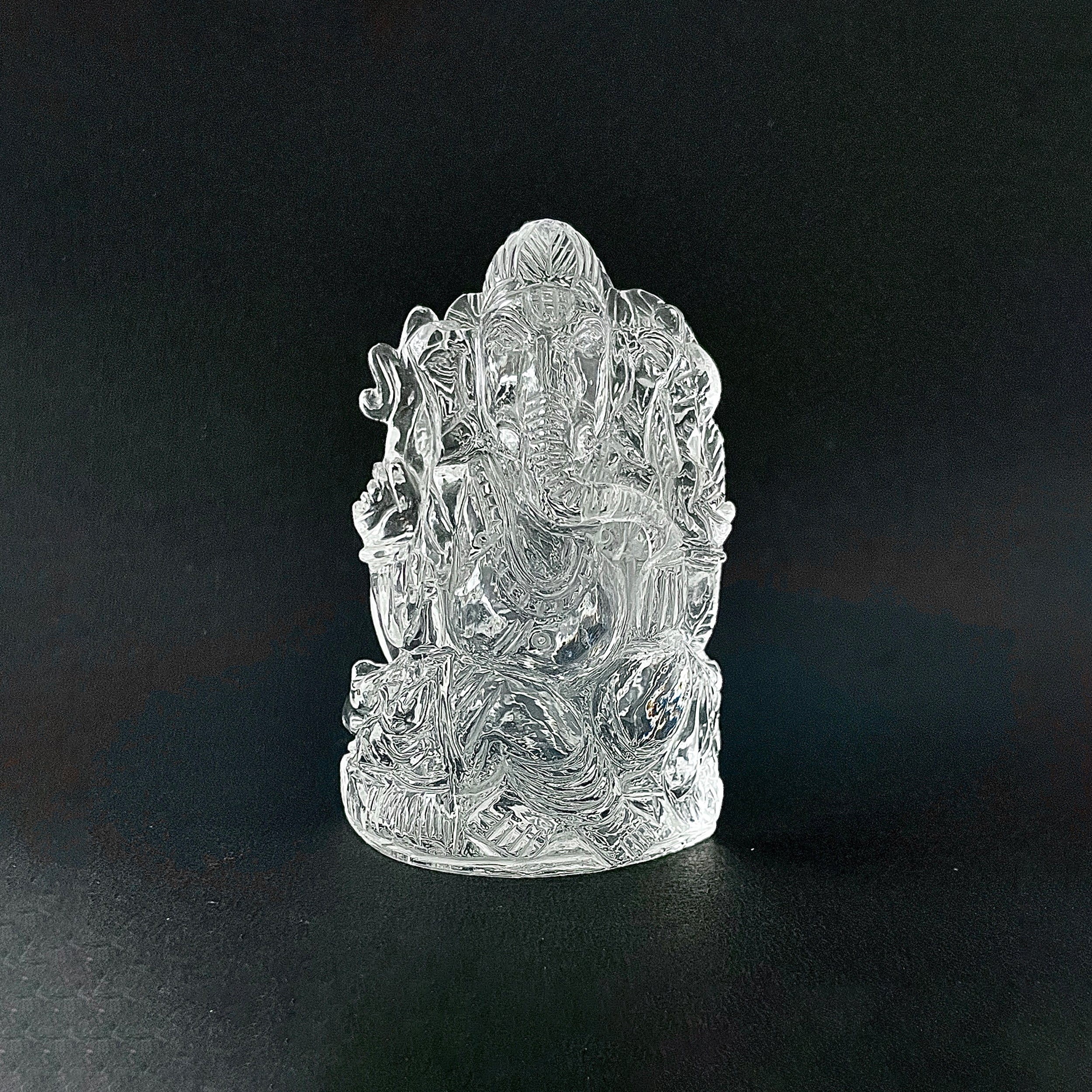 รูปเคารพพระพิฆเนศคริสตัลควอตซ์ 984.5 กะรัต สูง 8.1 ซม.(CST-MRT-144.)