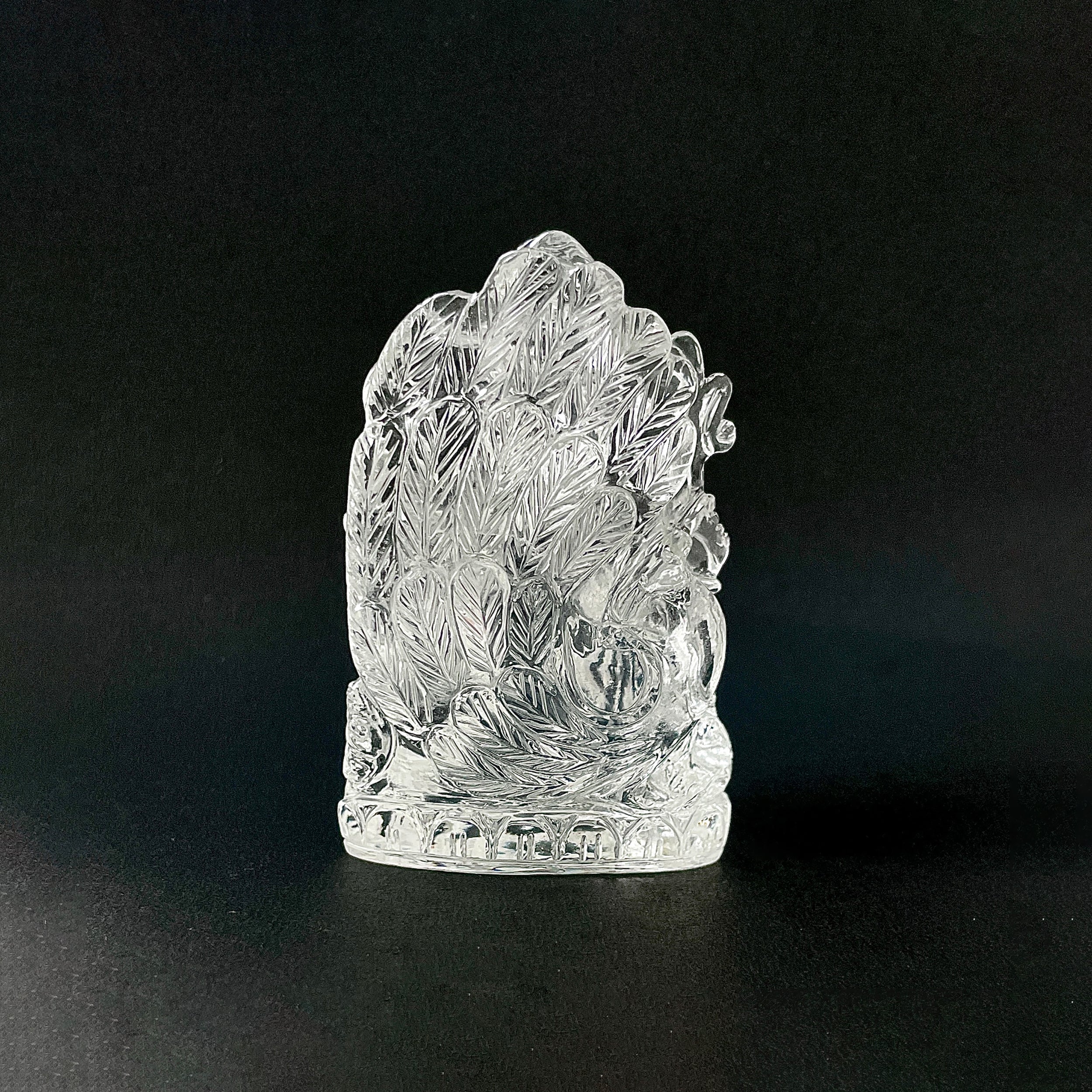 รูปเคารพพระพิฆเนศคริสตัลควอตซ์ 984.5 กะรัต สูง 8.1 ซม.(CST-MRT-144.)