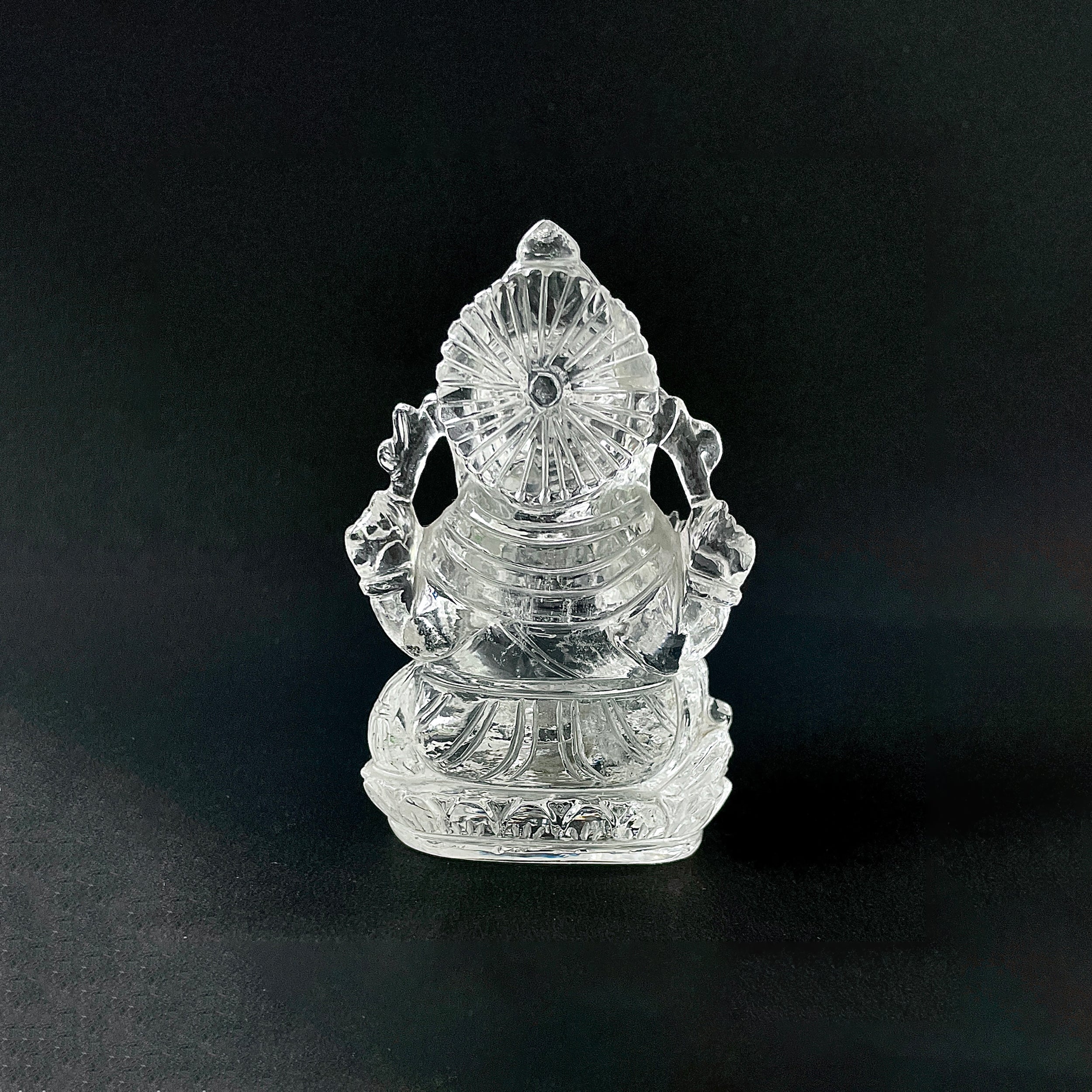 รูปเคารพพระพิฆเนศคริสตัลควอตซ์ 994 กะรัต สูง 8.8 ซม.(CST-MRT-148.)