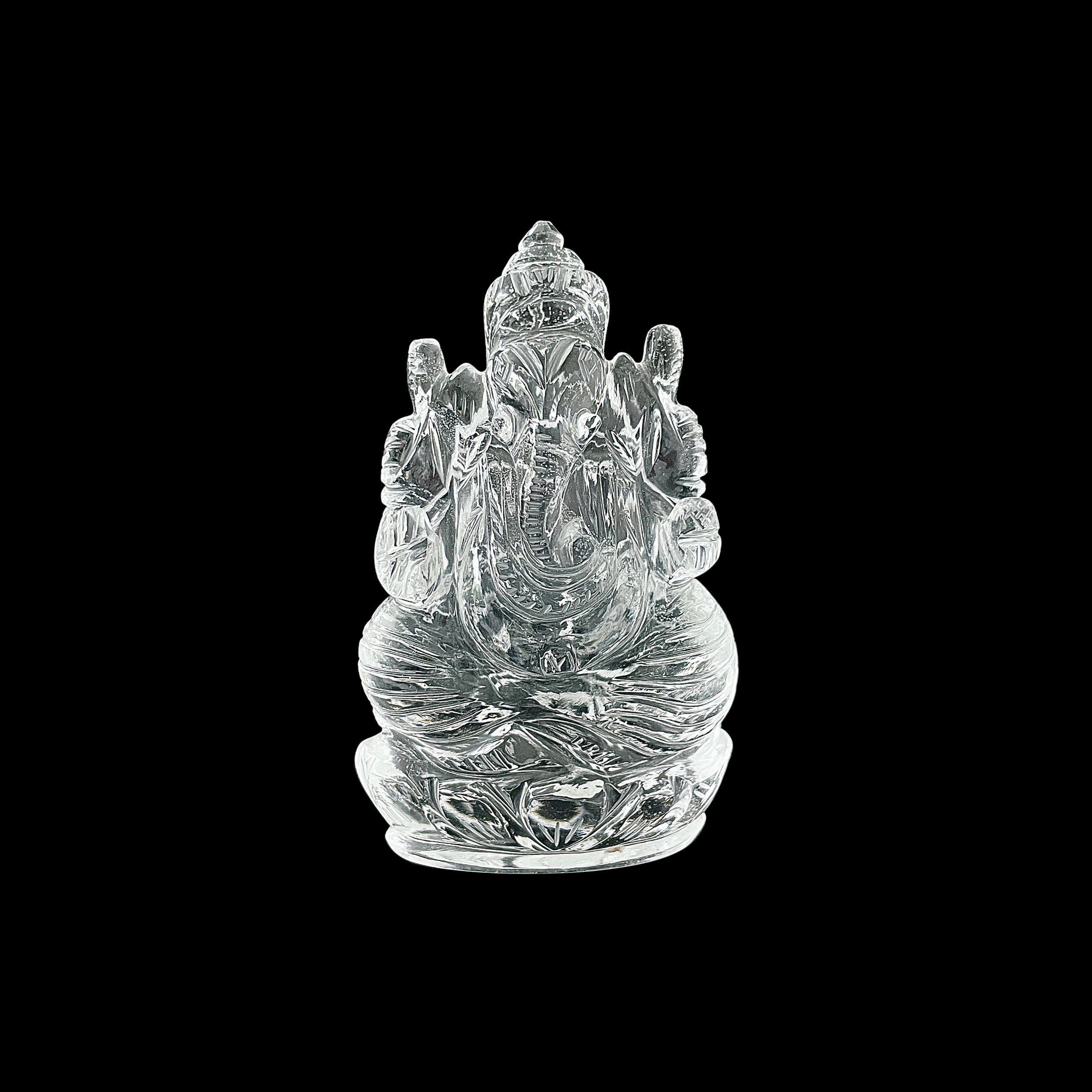 รูปเคารพพระพิฆเนศคริสตัลควอตซ์ 1058.5 กะรัต สูง 9.6 ซม.(CST-MRT-150.)
