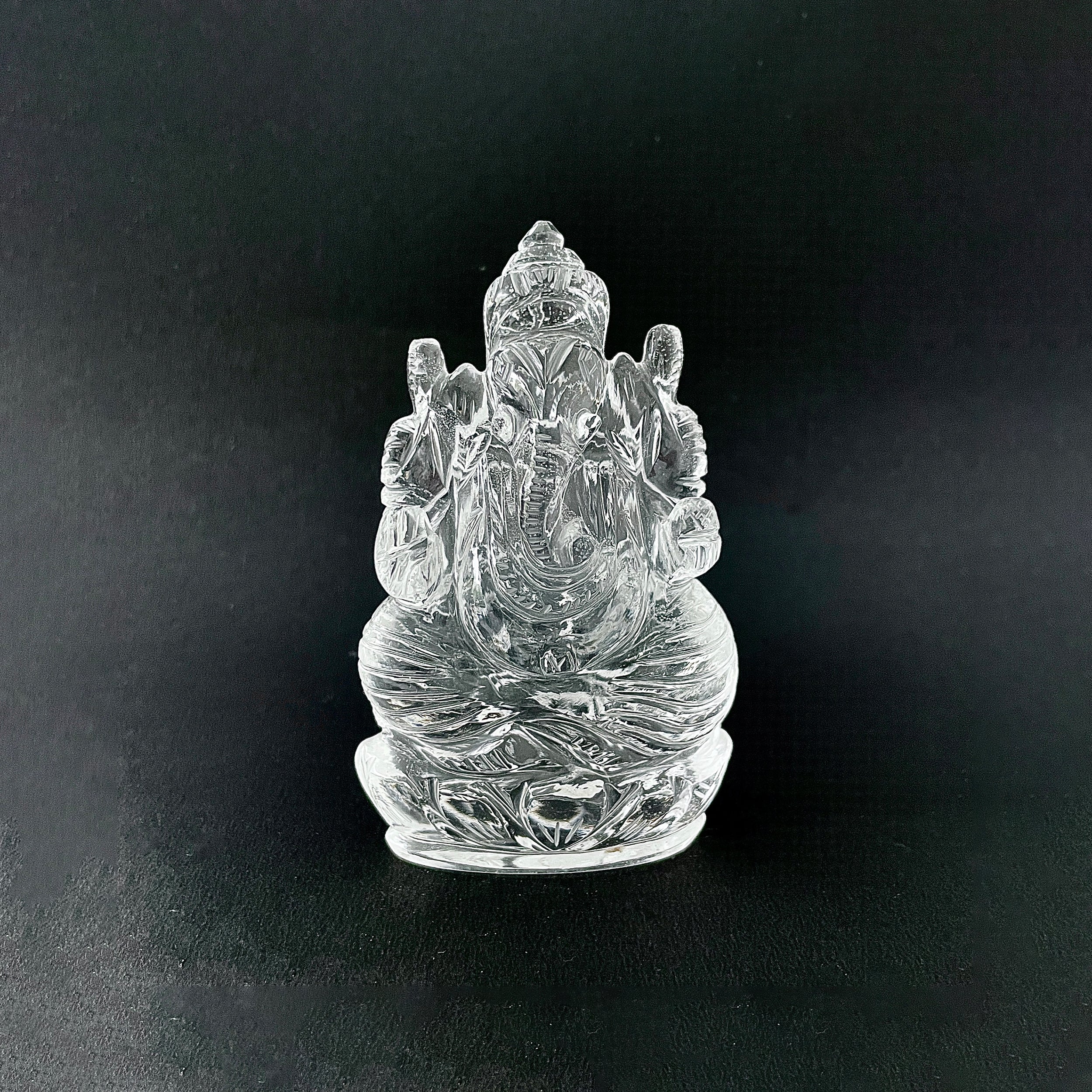 รูปเคารพพระพิฆเนศคริสตัลควอตซ์ 1058.5 กะรัต สูง 9.6 ซม.(CST-MRT-150.)