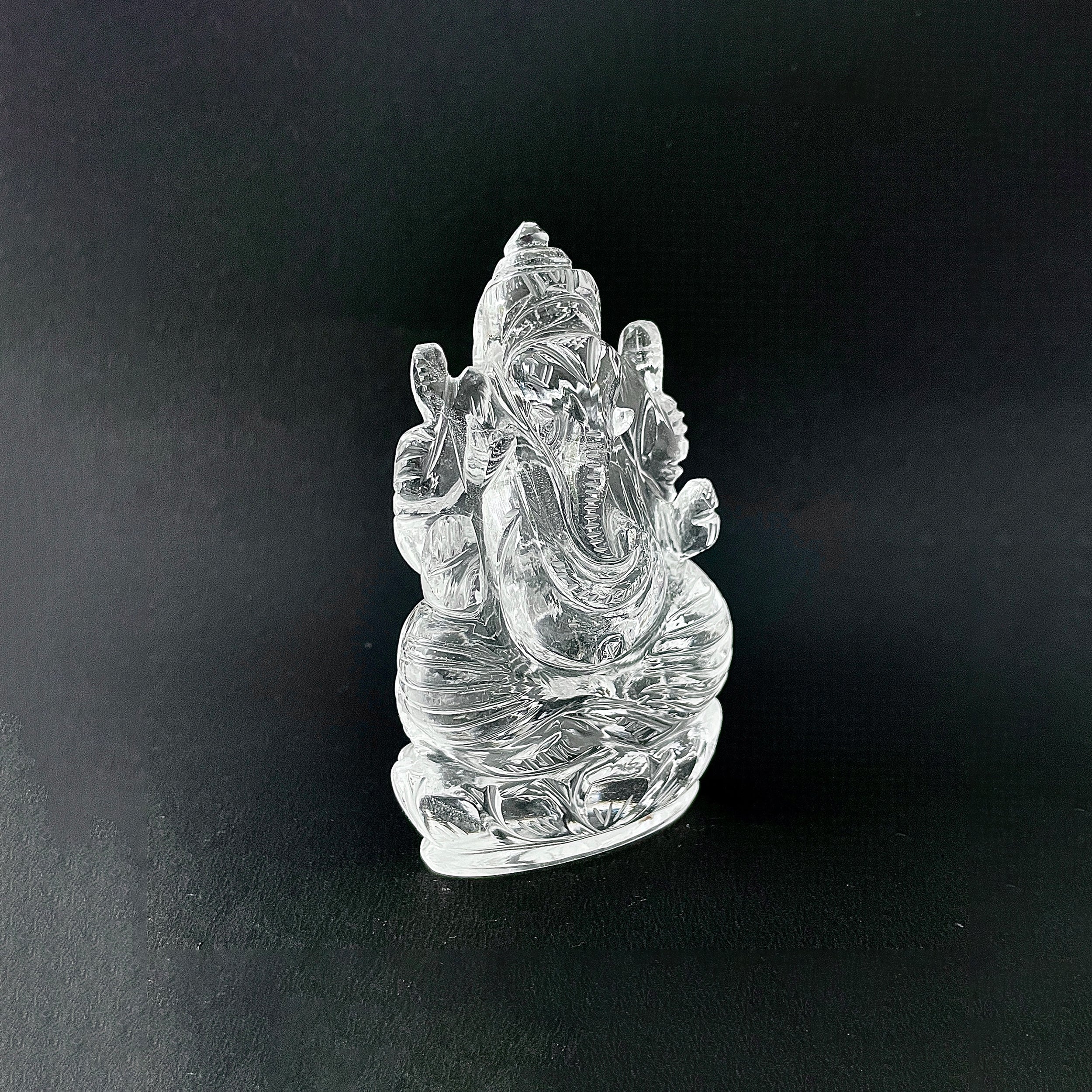 รูปเคารพพระพิฆเนศคริสตัลควอตซ์ 1058.5 กะรัต สูง 9.6 ซม.(CST-MRT-150.)