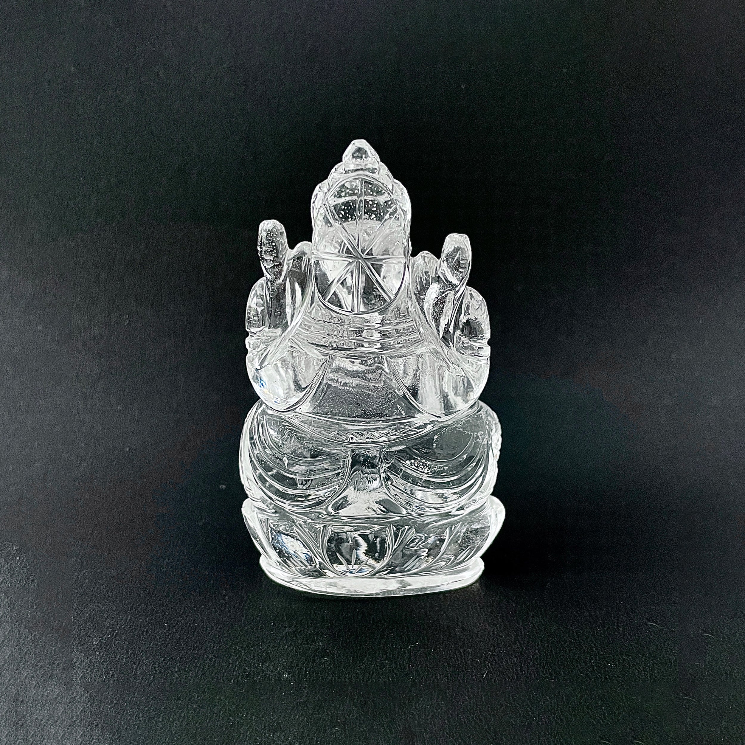 รูปเคารพพระพิฆเนศคริสตัลควอตซ์ 1058.5 กะรัต สูง 9.6 ซม.(CST-MRT-150.)