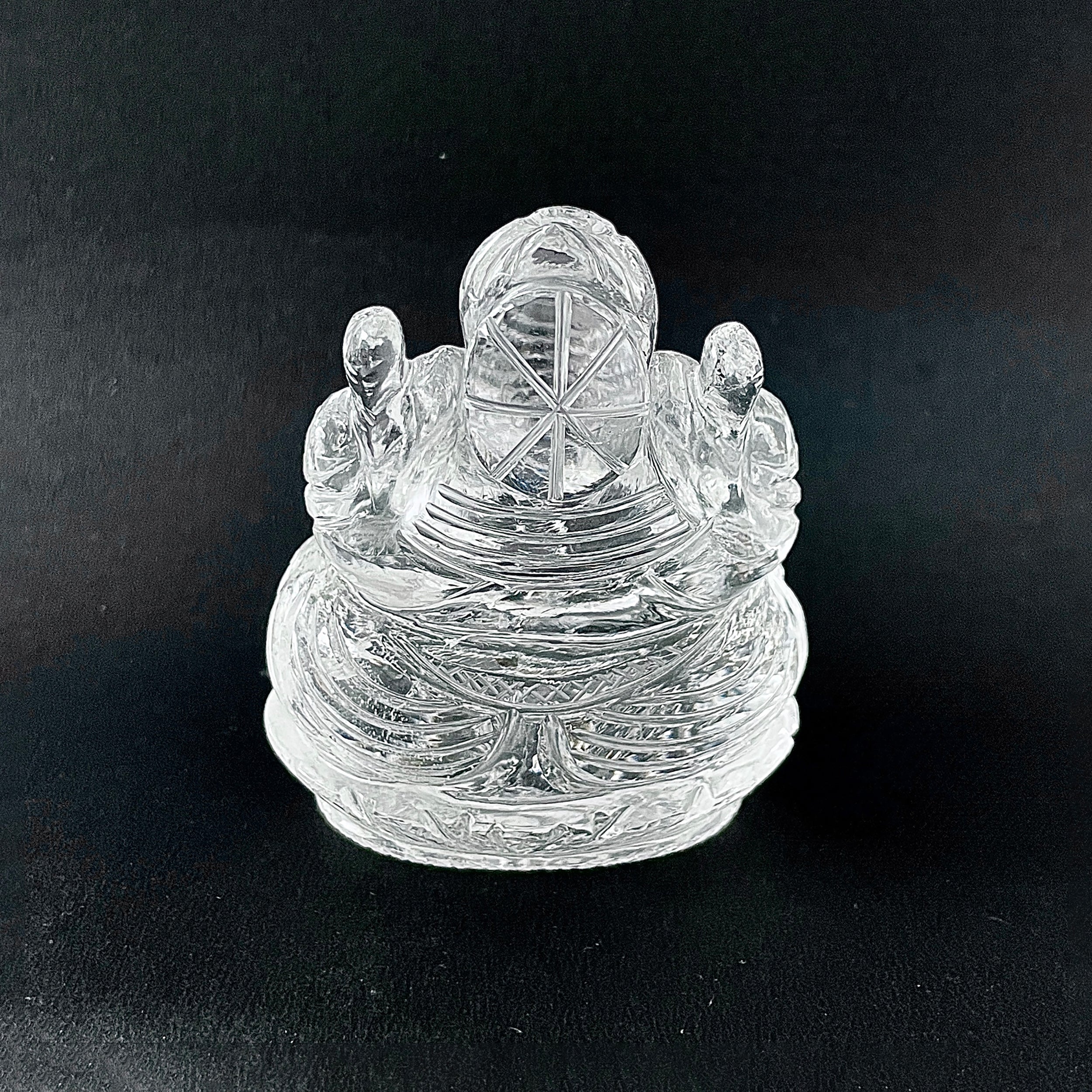 รูปเคารพพระพิฆเนศคริสตัลควอตซ์ ปี 1994 กะรัต ความสูง 9.1 ซม.(CST-MRT-151.)