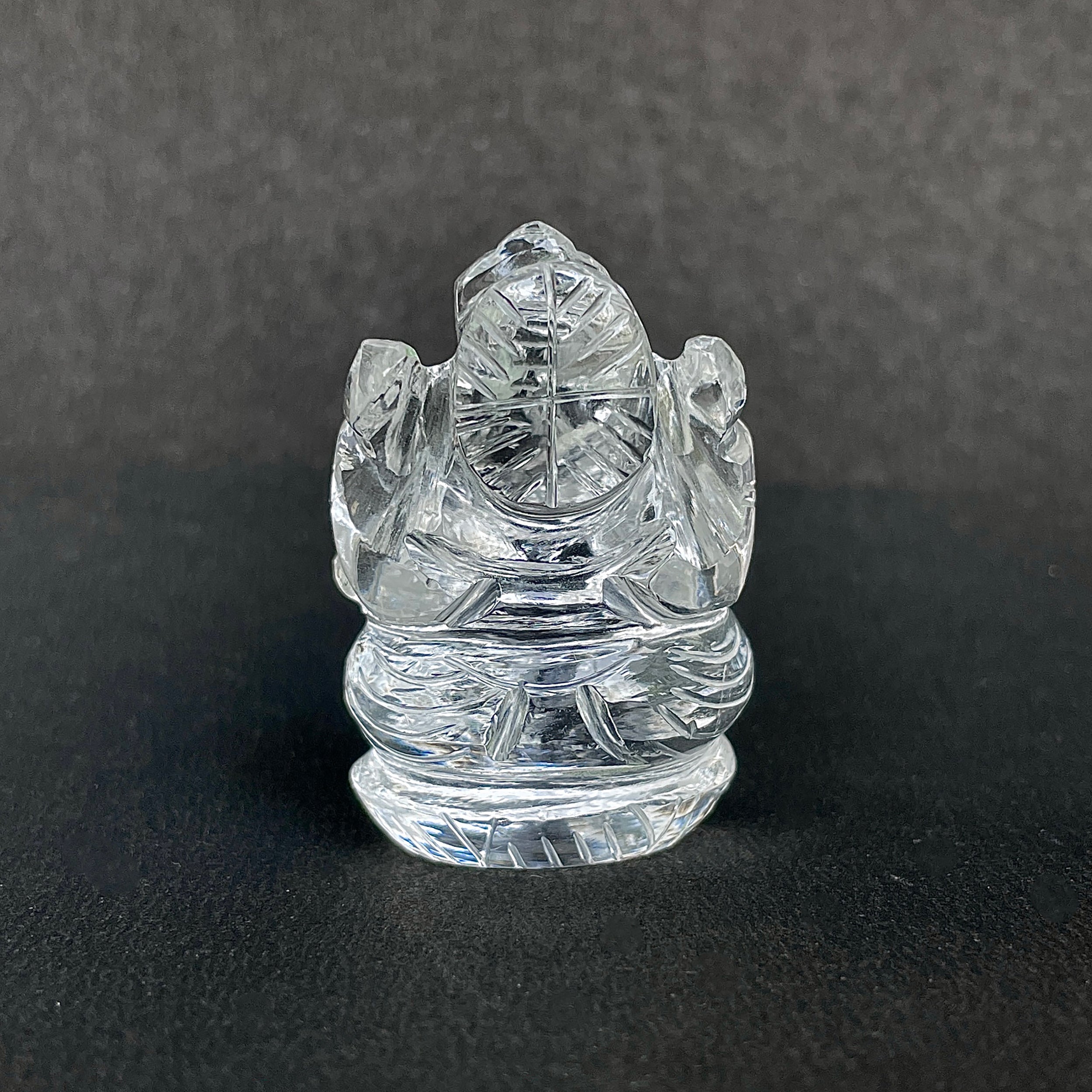 รูปเคารพพระพิฆเนศคริสตัลควอตซ์ 197.5 กะรัต สูง 4.3 ซม.(CST-MRT-19.)