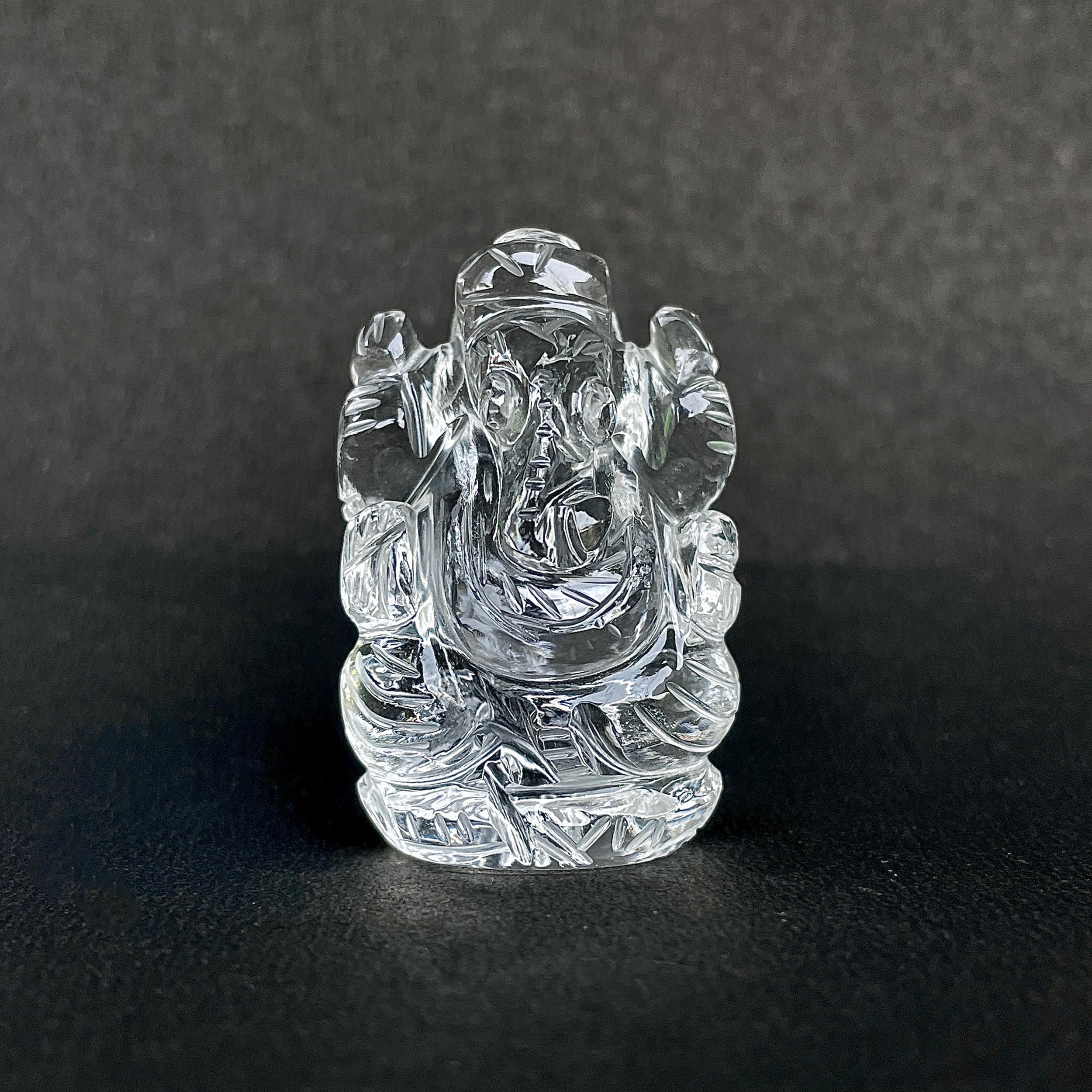 รูปเคารพพระพิฆเนศคริสตัลควอตซ์ 207.5 กะรัต สูง 4.5 ซม.(CST-MRT-20.)