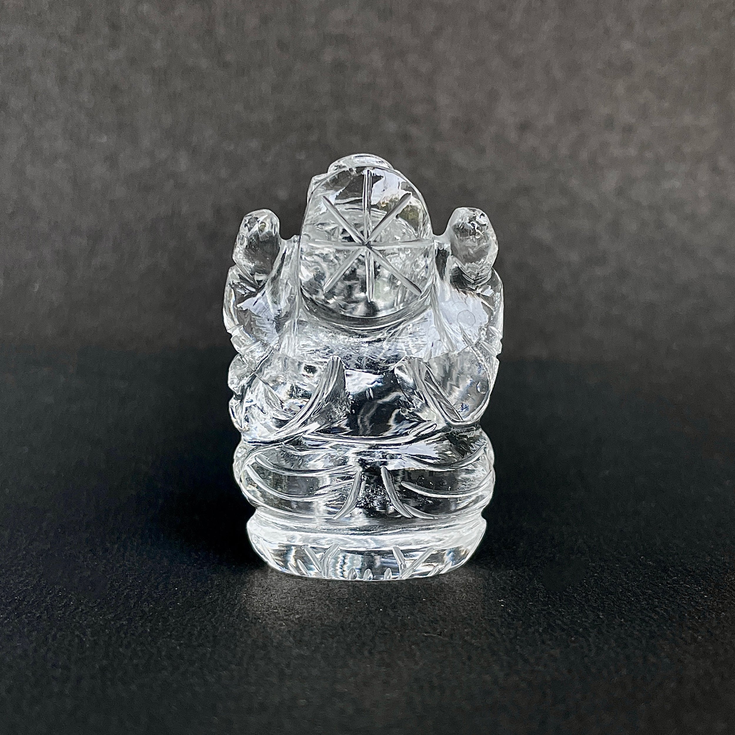 รูปเคารพพระพิฆเนศคริสตัลควอตซ์ 207.5 กะรัต สูง 4.5 ซม.(CST-MRT-20.)