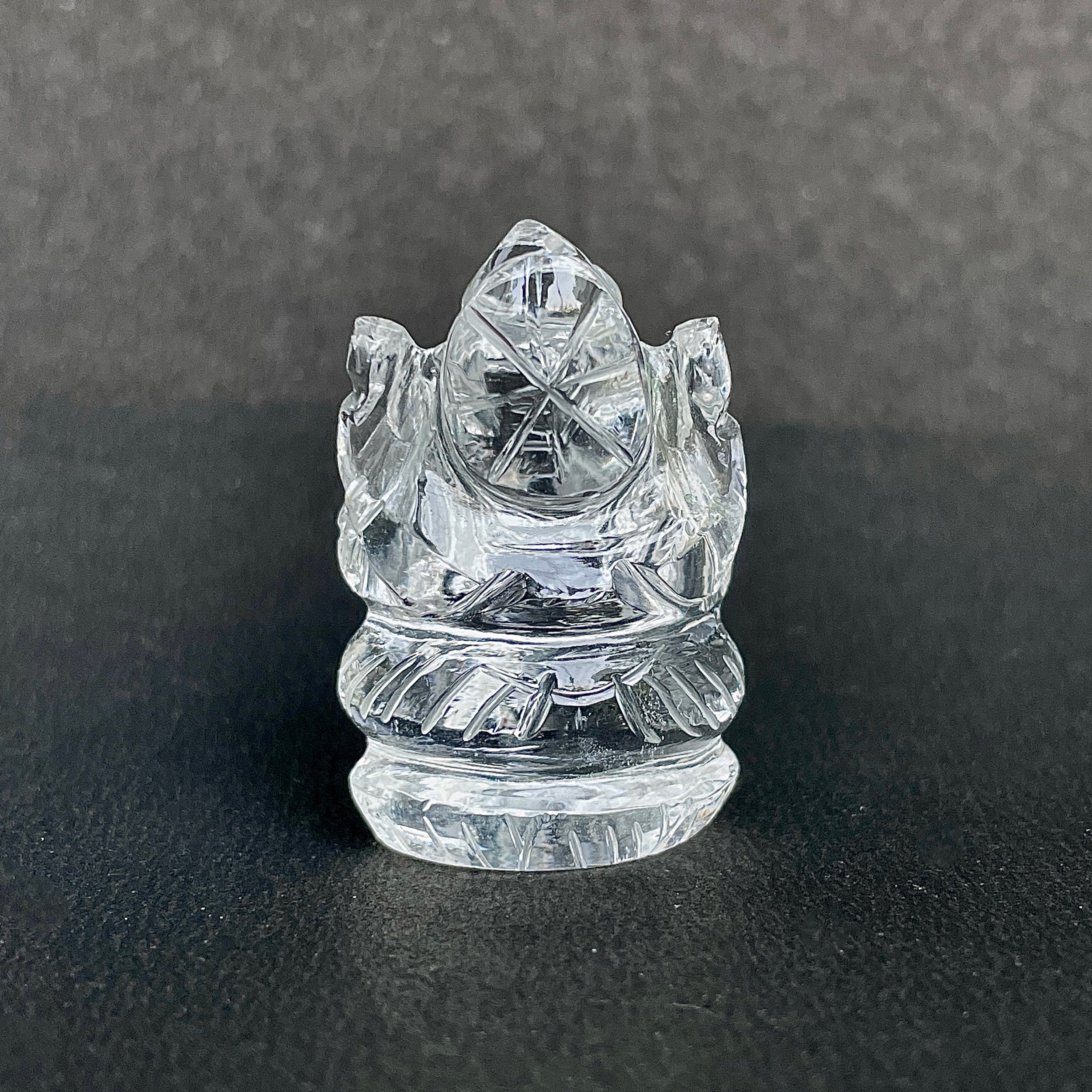 Crystal Quartz Ganesha Idol 113 Carat Idol Height-3.8 CM-(CST-MRT-22.)
