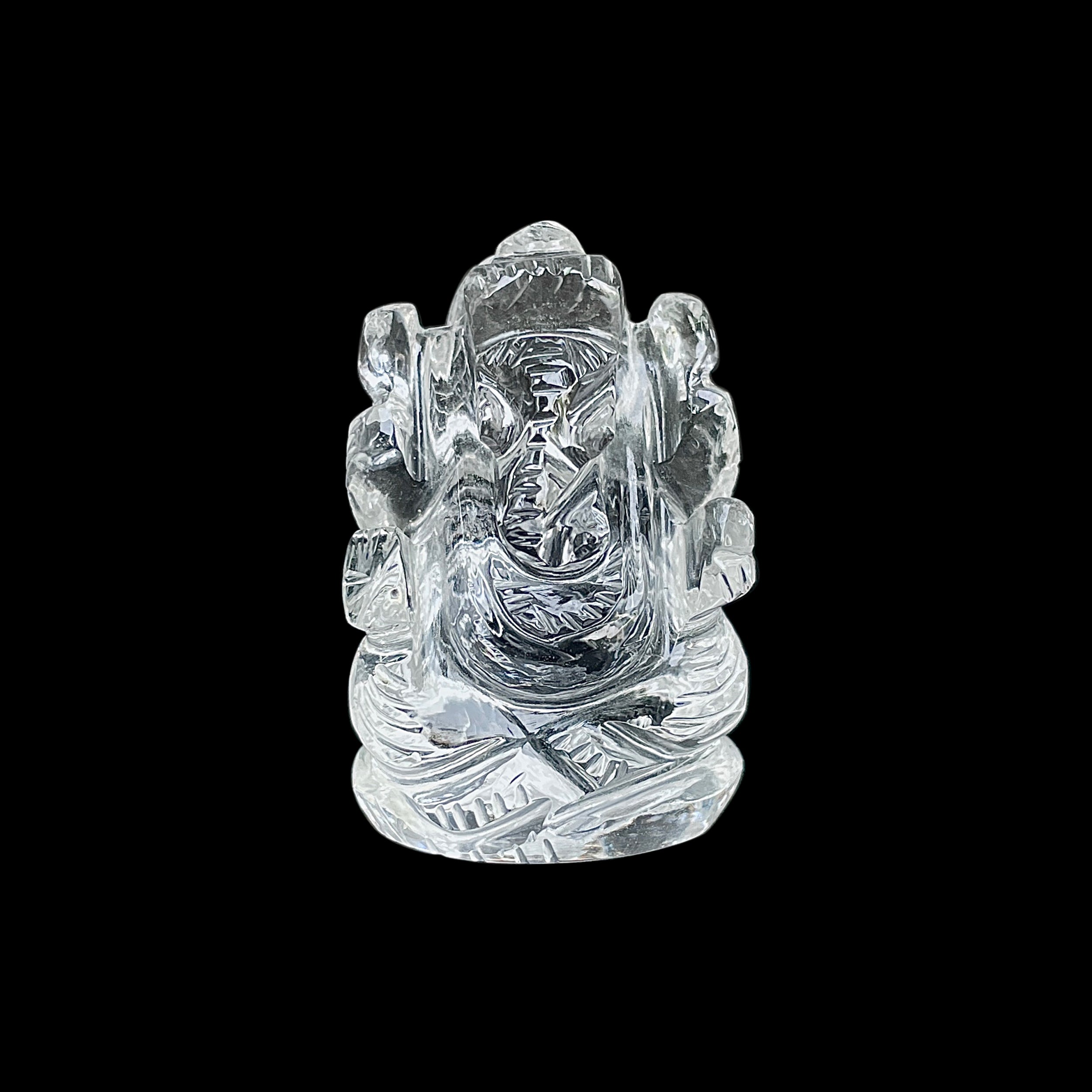 รูปเคารพพระพิฆเนศคริสตัลควอตซ์ 150.5 กะรัต สูง 3.8 ซม.(CST-MRT-23.)