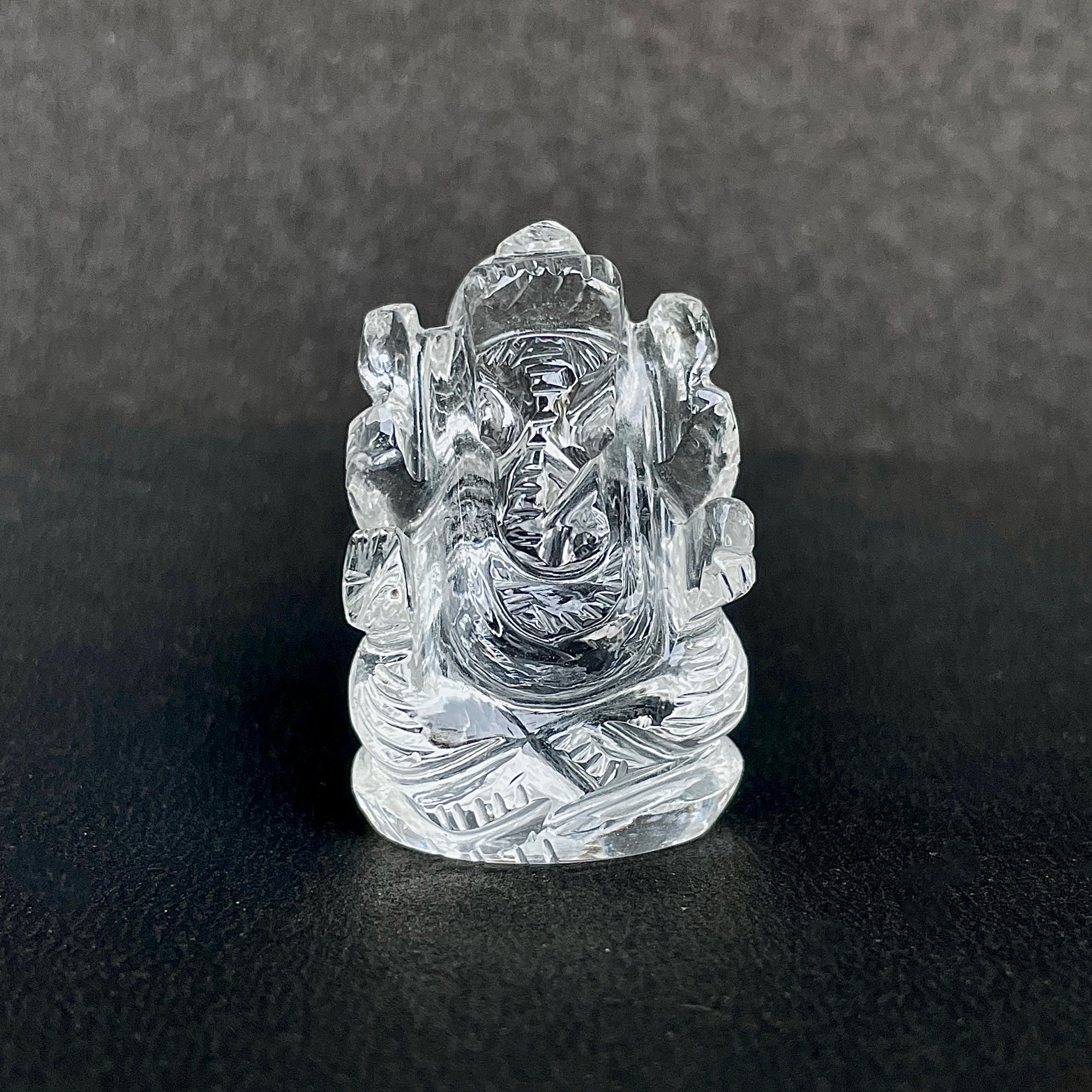 รูปเคารพพระพิฆเนศคริสตัลควอตซ์ 150.5 กะรัต สูง 3.8 ซม.(CST-MRT-23.)