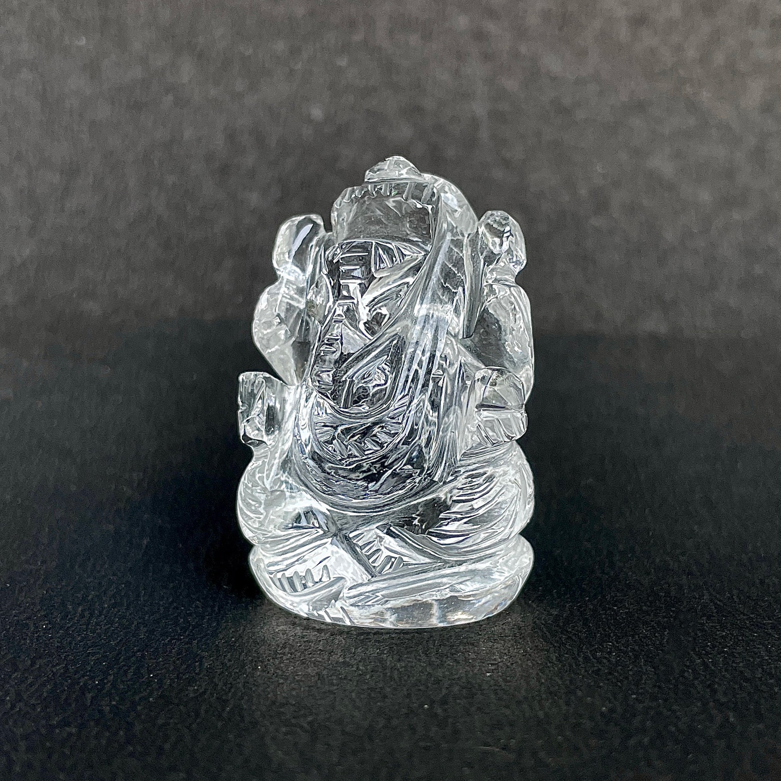 รูปเคารพพระพิฆเนศคริสตัลควอตซ์ 150.5 กะรัต สูง 3.8 ซม.(CST-MRT-23.)