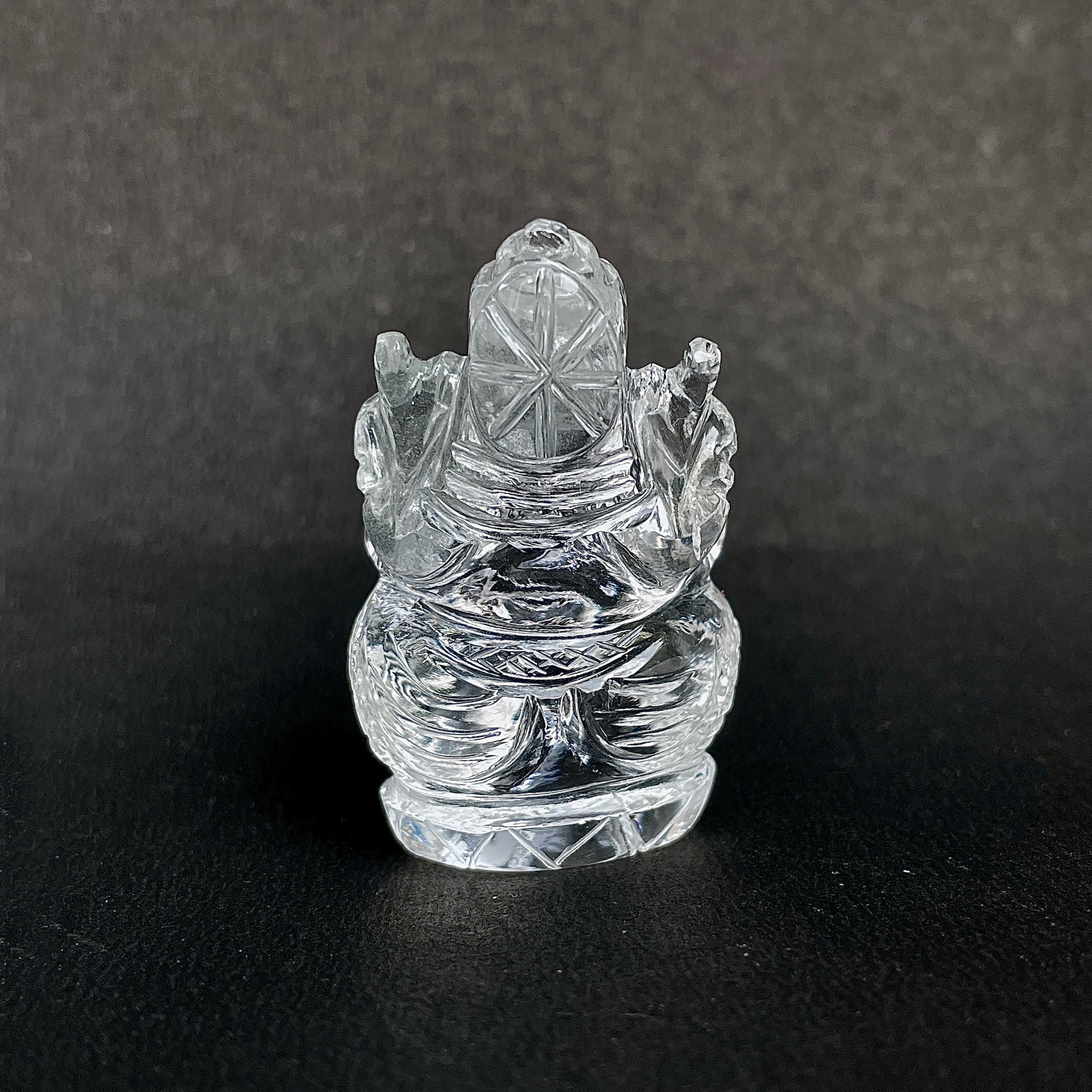 รูปเคารพพระพิฆเนศคริสตัลควอตซ์ 233.5 กะรัต สูง 5 ซม.(CST-MRT-25.)