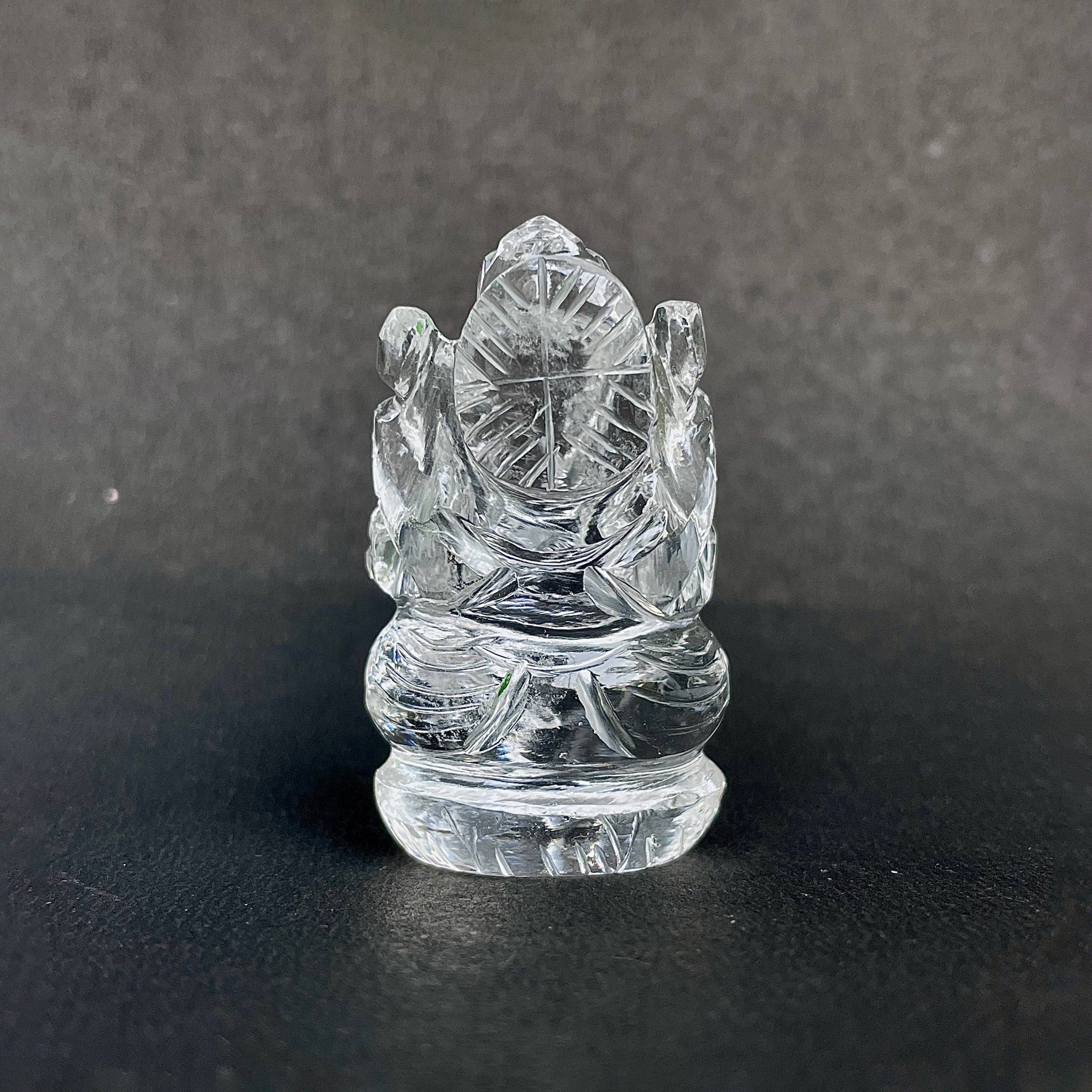 รูปเคารพพระพิฆเนศคริสตัลควอตซ์ 201.5 กะรัต สูง 5 ซม.(CST-MRT-27.)