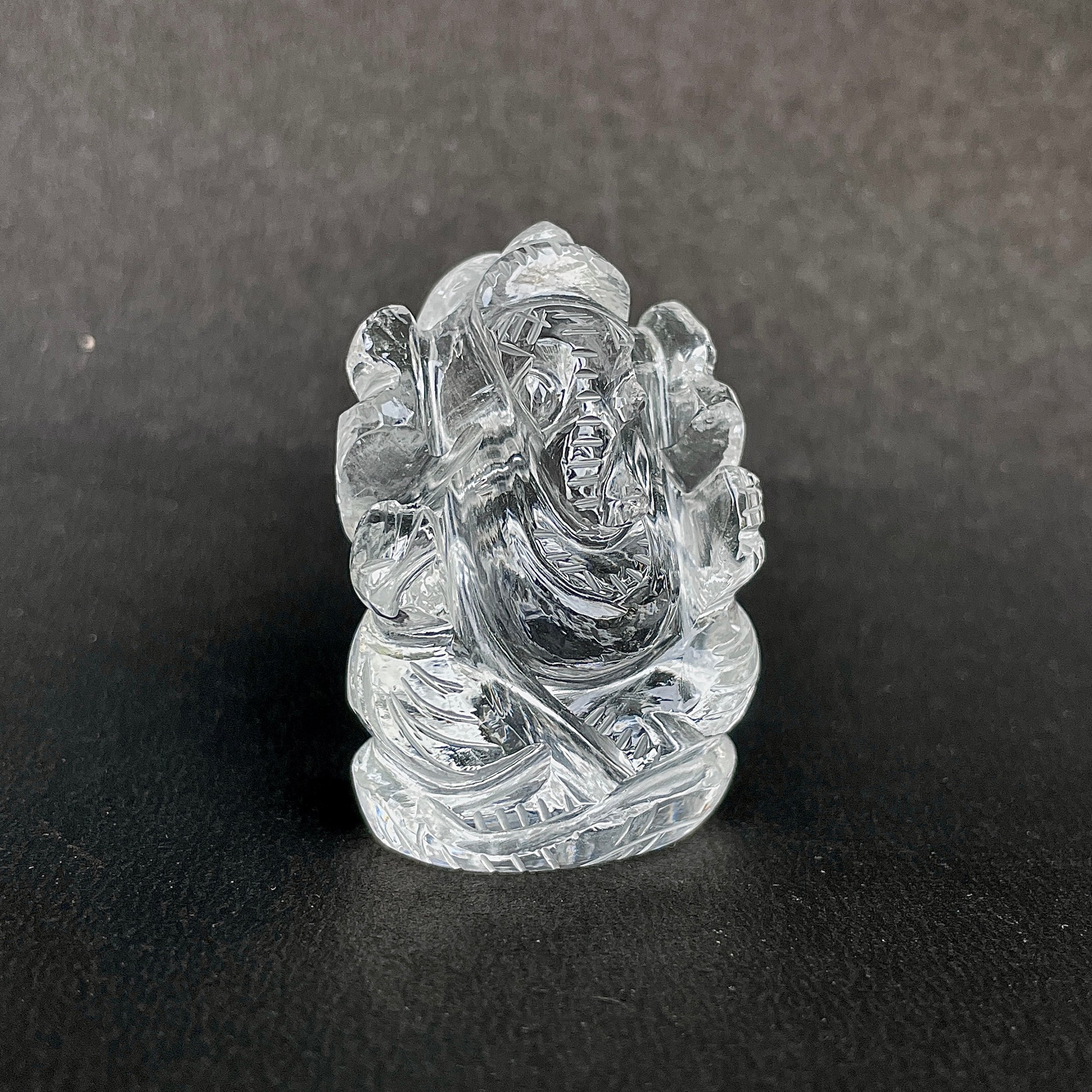 รูปเคารพพระพิฆเนศคริสตัลควอตซ์ 266.5 กะรัต สูง 4.5 ซม.(CST-MRT-39.)