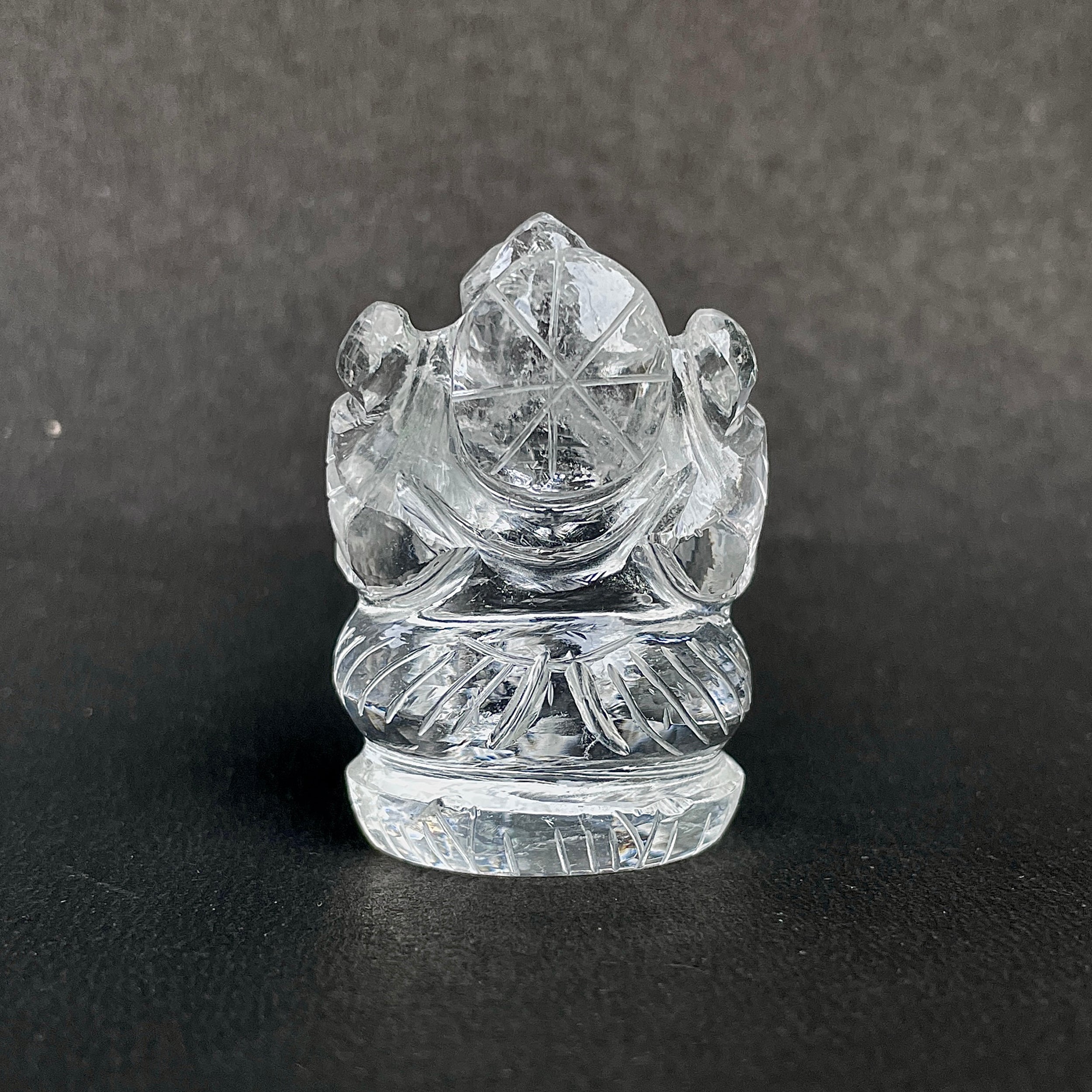 รูปเคารพพระพิฆเนศคริสตัลควอตซ์ 266.5 กะรัต สูง 4.5 ซม.(CST-MRT-39.)