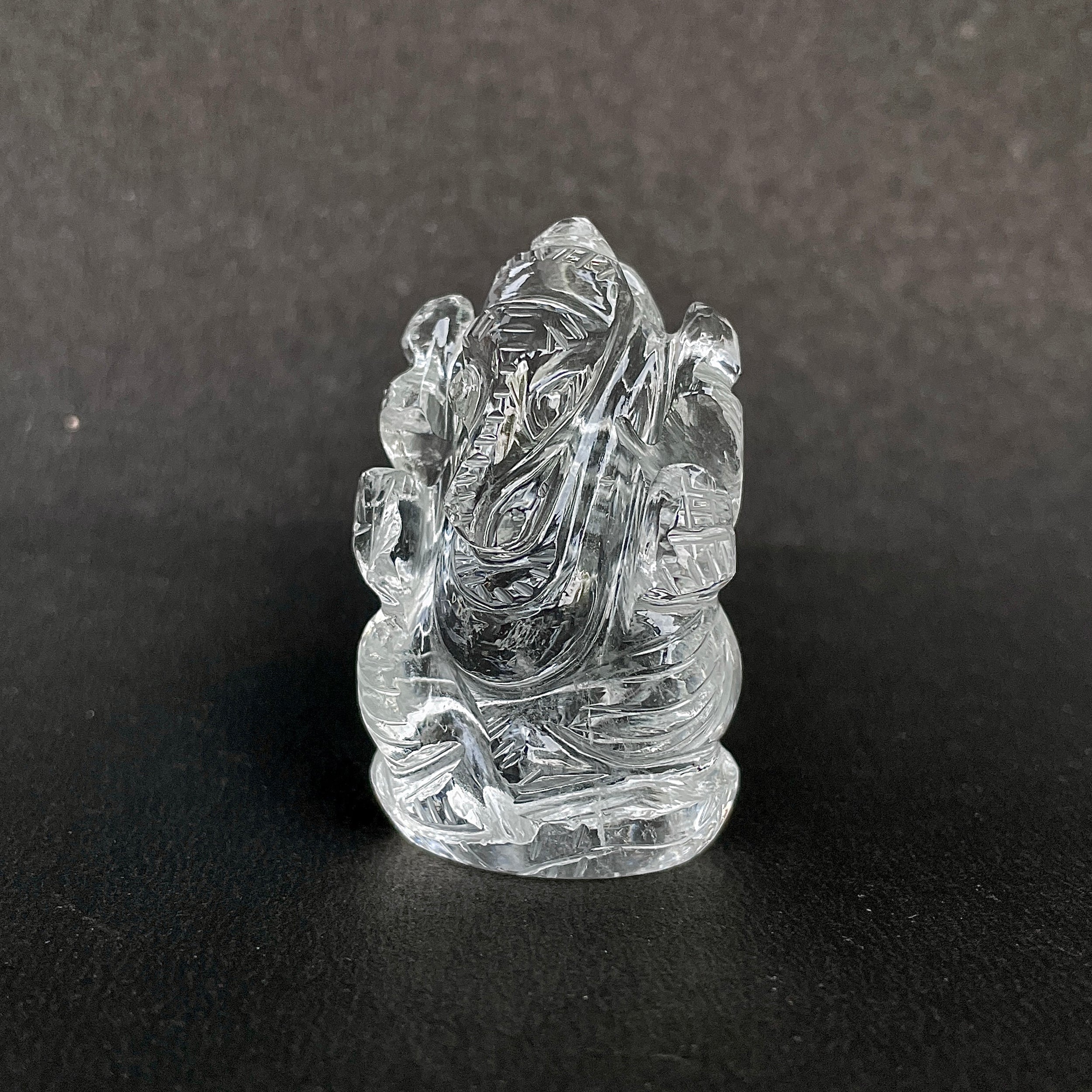 รูปเคารพพระพิฆเนศคริสตัลควอตซ์ 251 กะรัต สูง 4.8 ซม.(CST-MRT-46.)