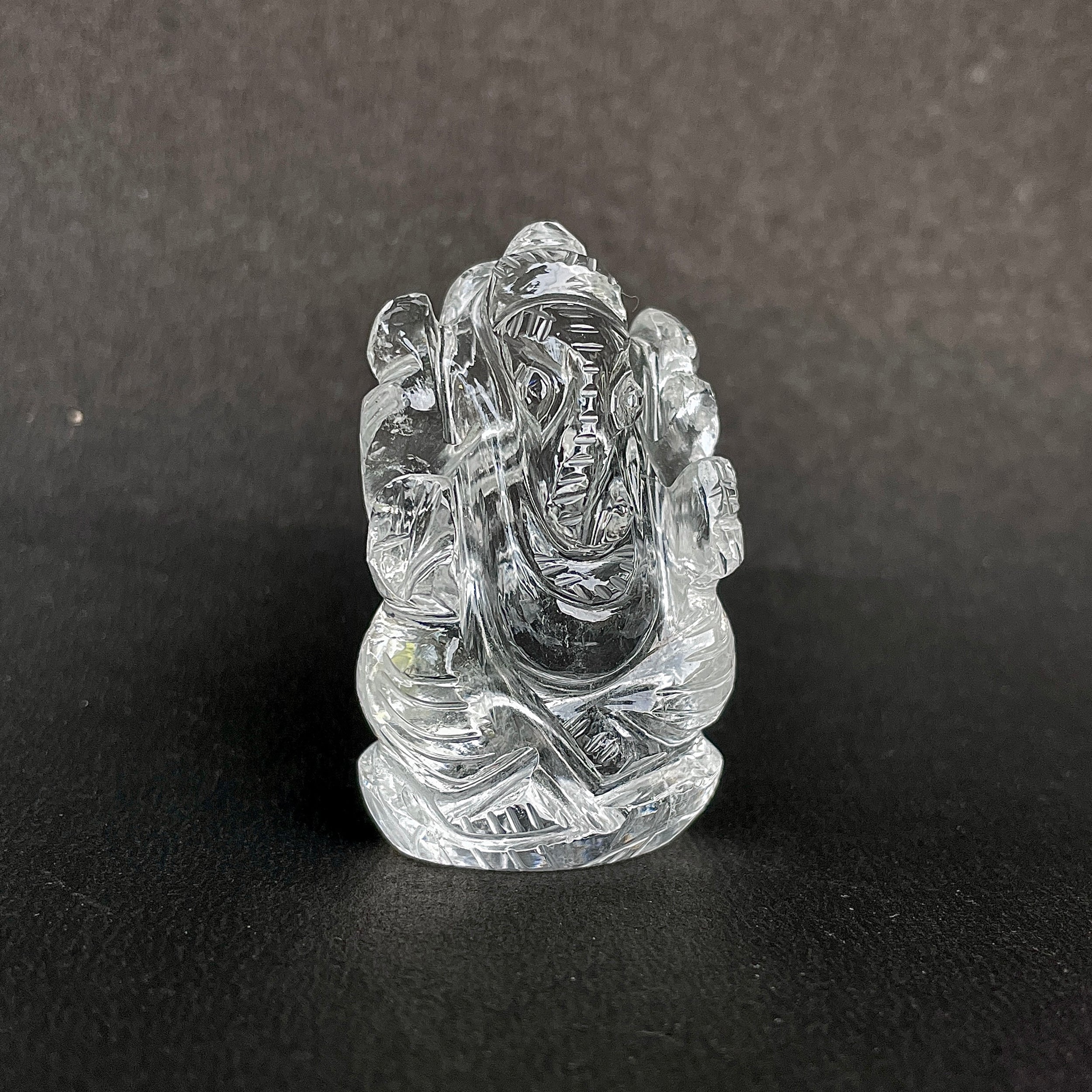 รูปเคารพพระพิฆเนศคริสตัลควอตซ์ 251 กะรัต สูง 4.8 ซม.(CST-MRT-46.)