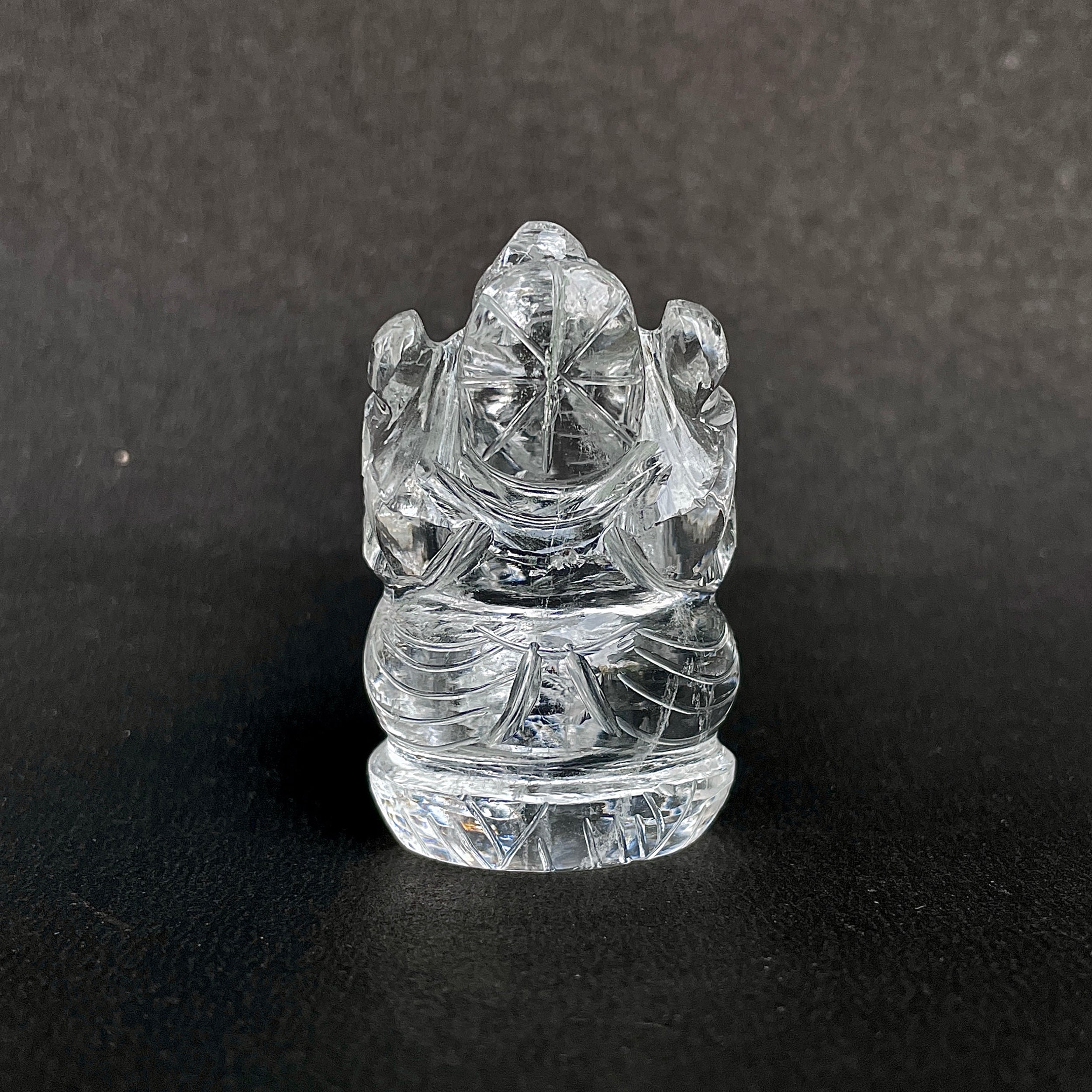 รูปเคารพพระพิฆเนศคริสตัลควอตซ์ 251 กะรัต สูง 4.8 ซม.(CST-MRT-46.)