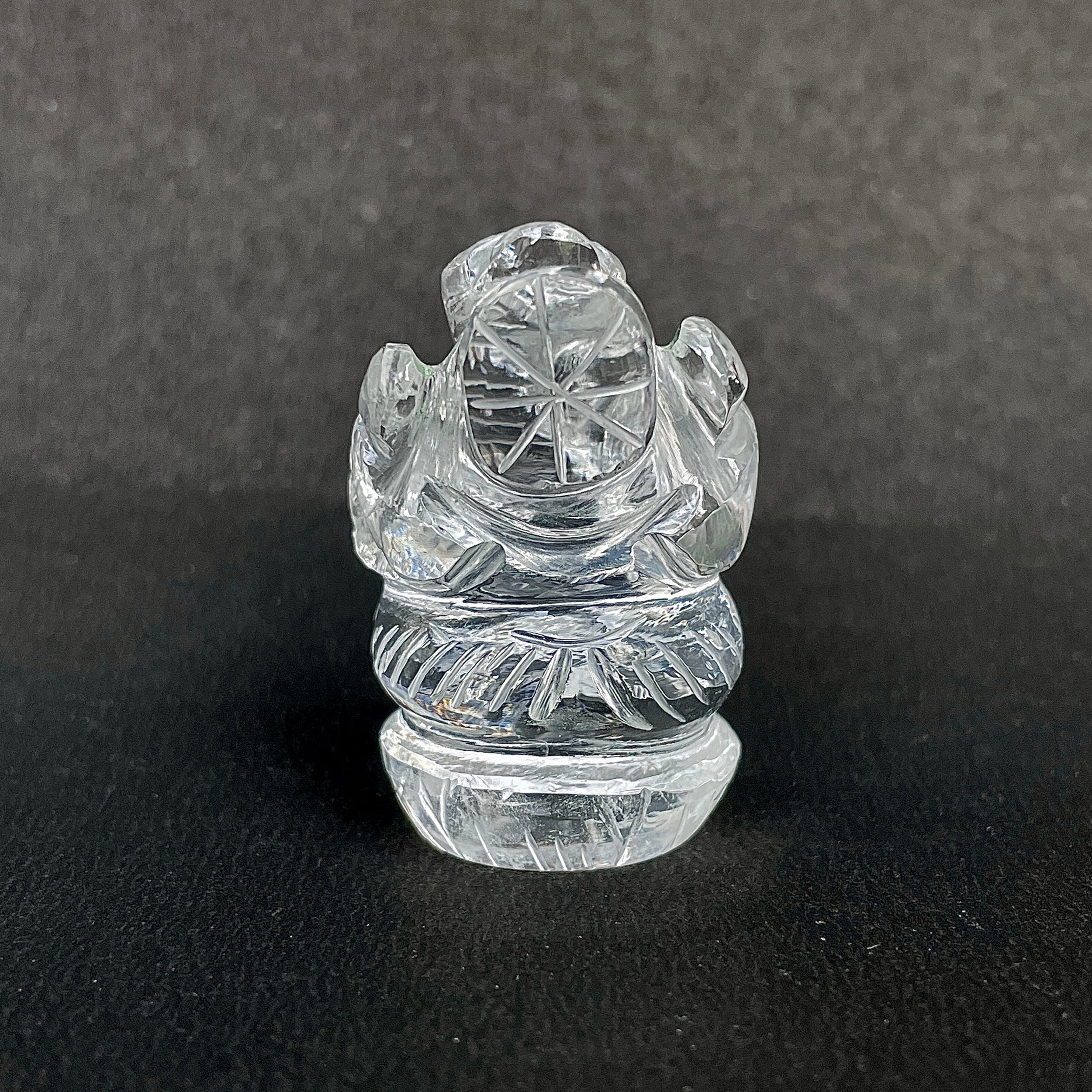 รูปเคารพพระพิฆเนศคริสตัลควอตซ์ 199.5 กะรัต สูง 4.3 ซม.(CST-MRT-47.)