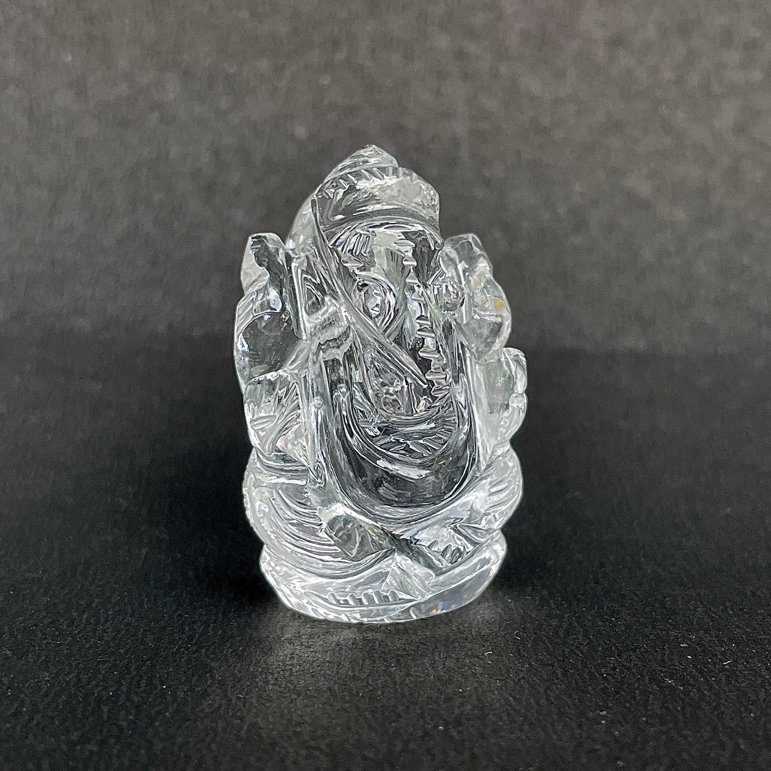 รูปเคารพพระพิฆเนศคริสตัลควอตซ์ 178.5 กะรัต สูง 4 ซม.(CST-MRT-50.)