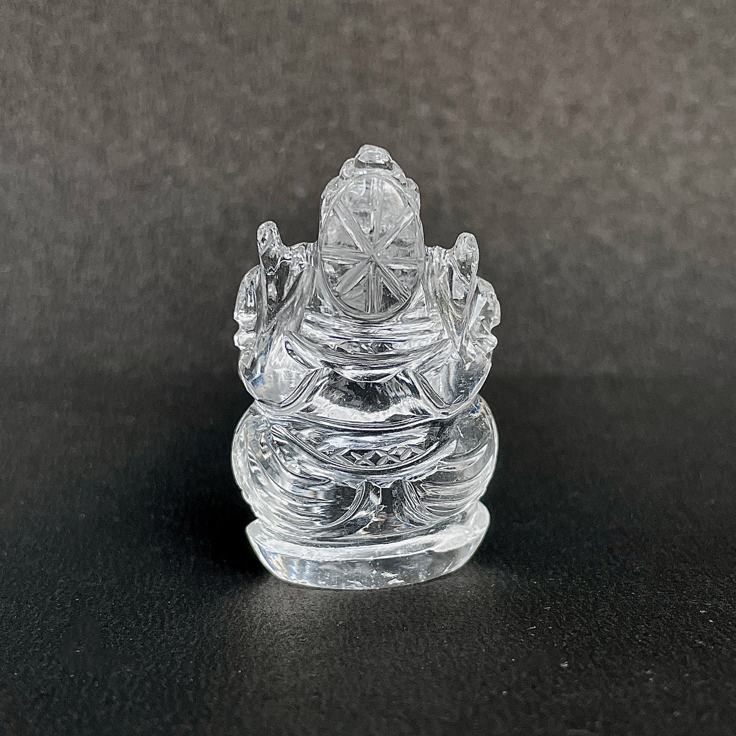 รูปเคารพพระพิฆเนศคริสตัลควอตซ์ 176.5 กะรัต สูง 4.5 ซม.(CST-MRT-53.)
