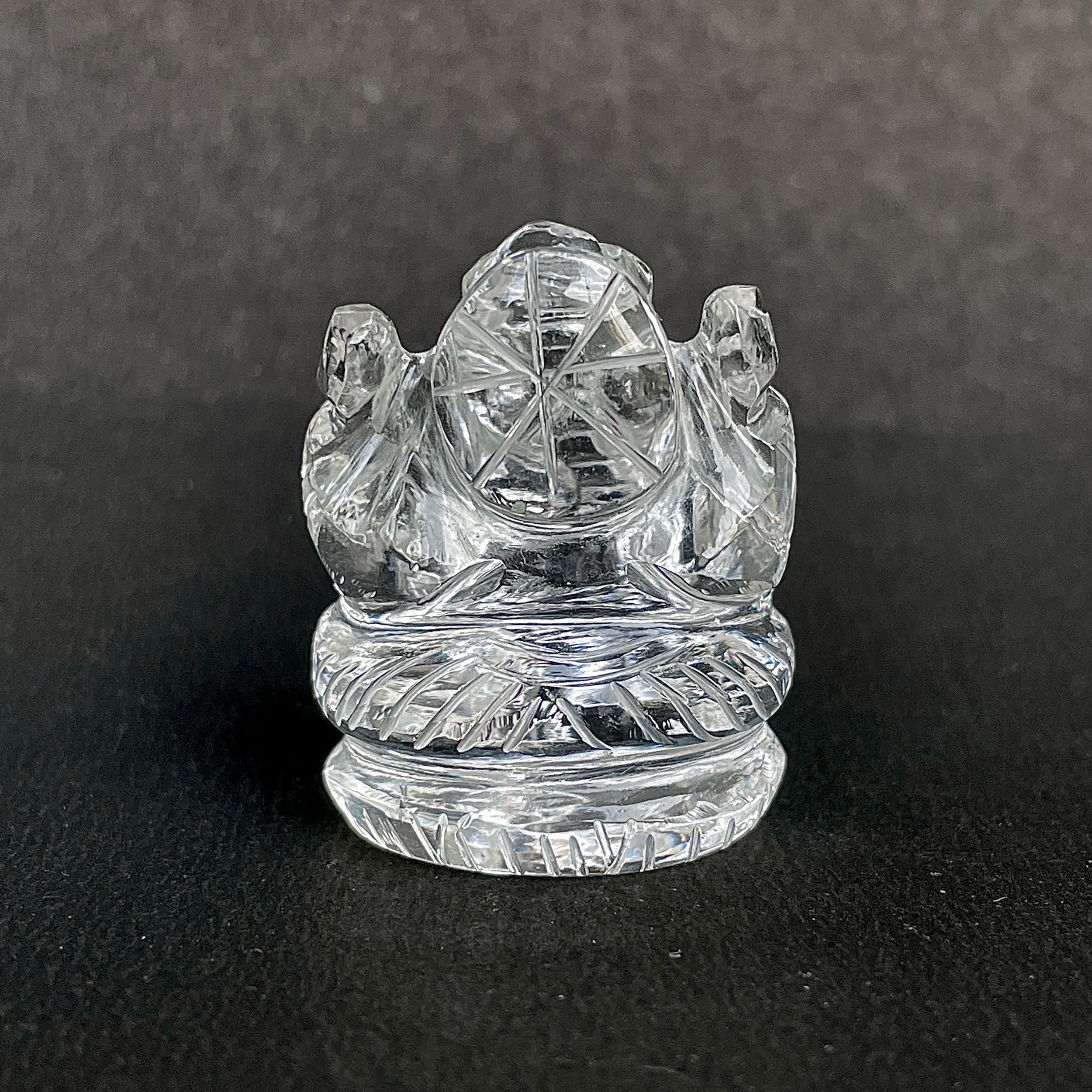 รูปเคารพพระพิฆเนศคริสตัลควอตซ์ 160.5 กะรัต สูง 3.5 ซม.(CST-MRT-54.)