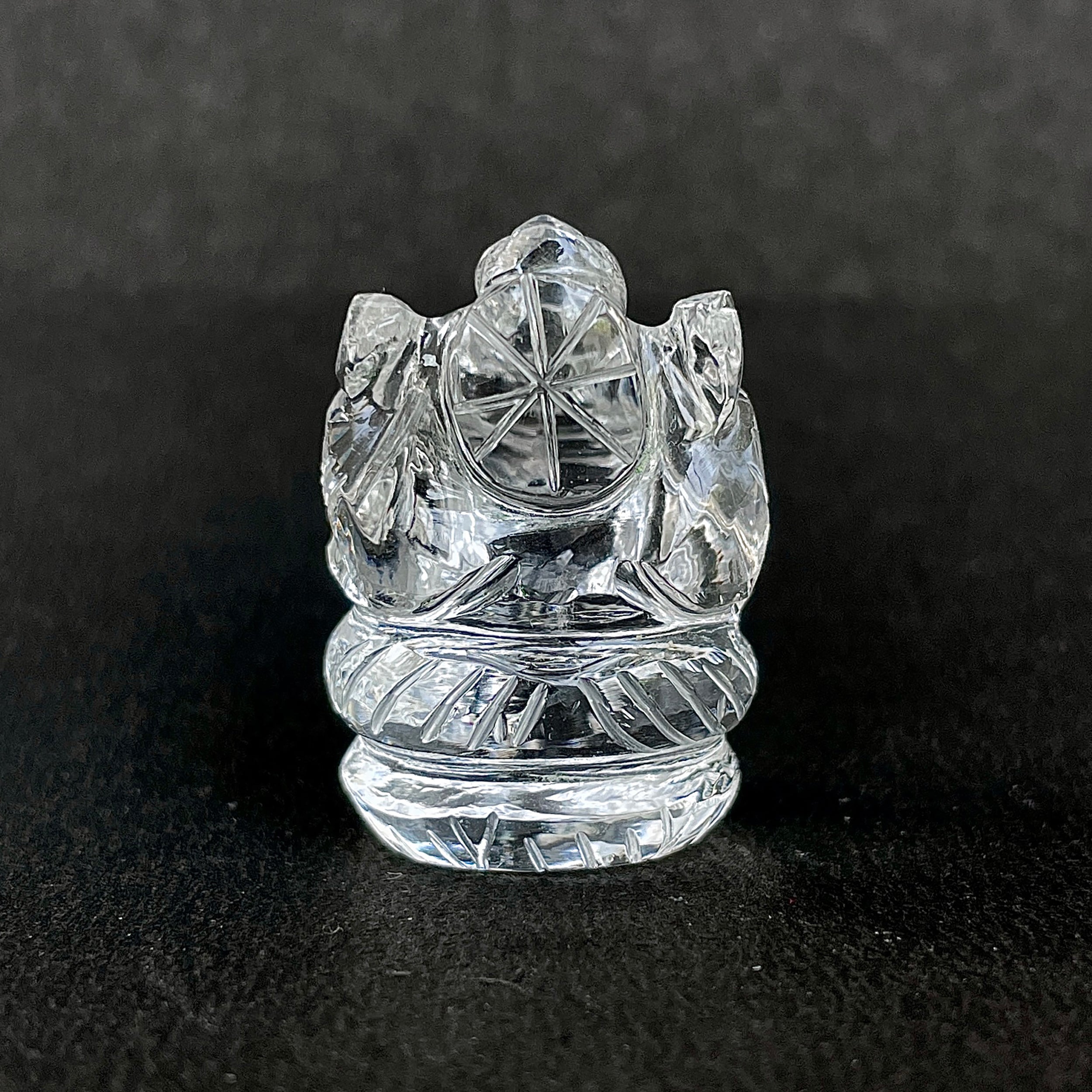 รูปเคารพพระพิฆเนศคริสตัลควอตซ์ 82 กะรัต สูง 3 ซม.(CST-MRT-62.)