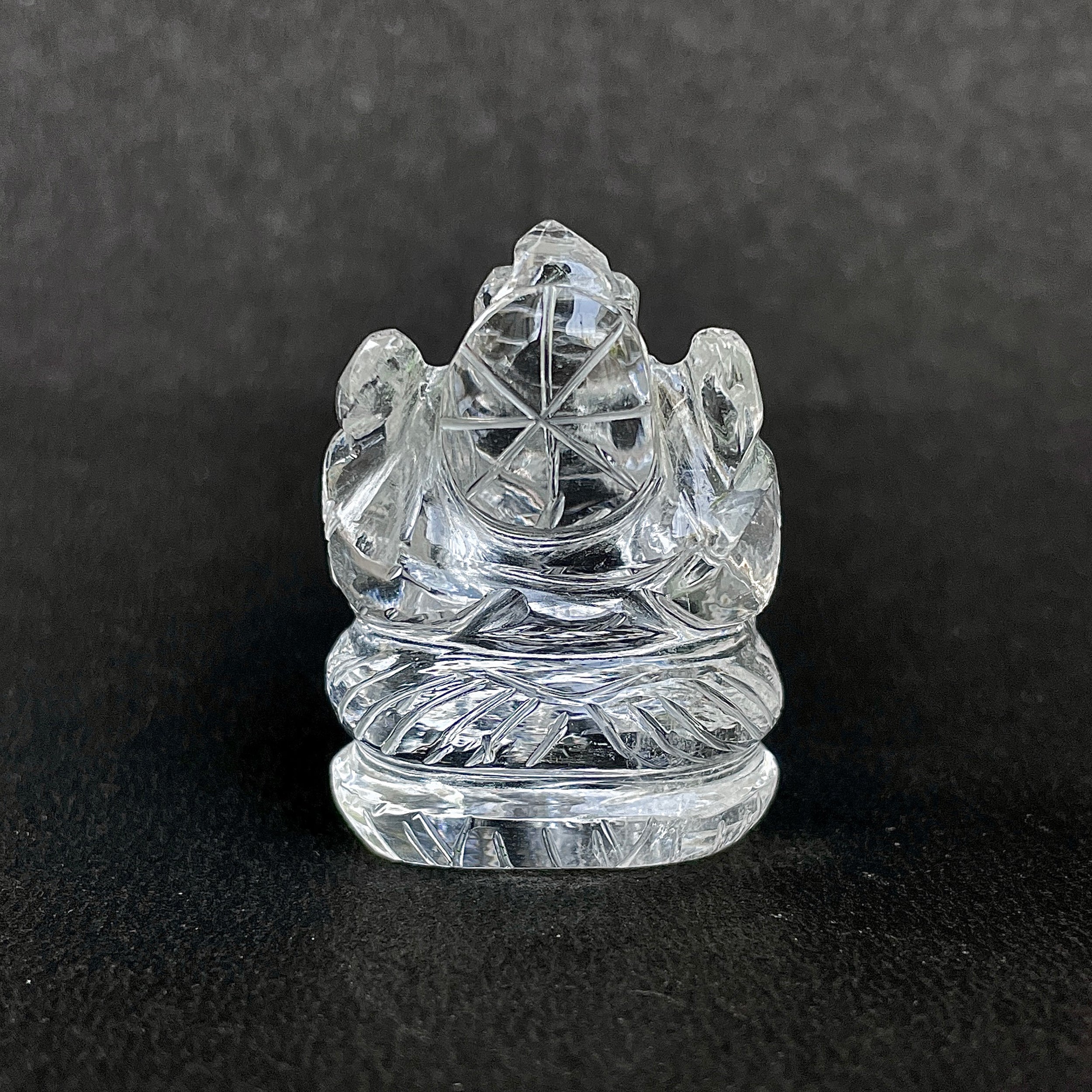 รูปเคารพพระพิฆเนศคริสตัลควอตซ์ 145 กะรัต สูง 3.8 ซม.(CST-MRT-65.)