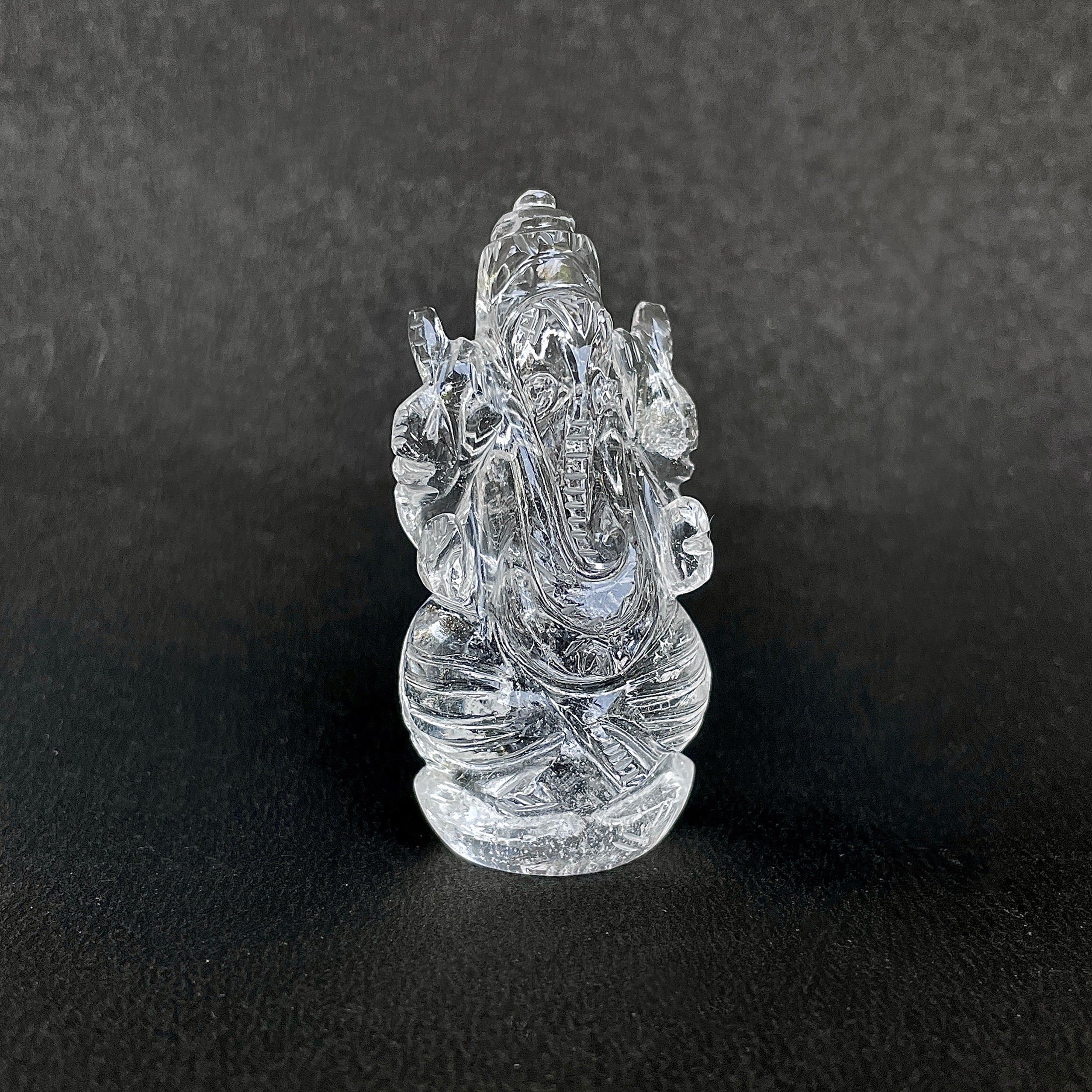 รูปเคารพพระพิฆเนศคริสตัลควอตซ์ 212 กะรัต สูง 5.8 ซม.(CST-MRT-74.)
