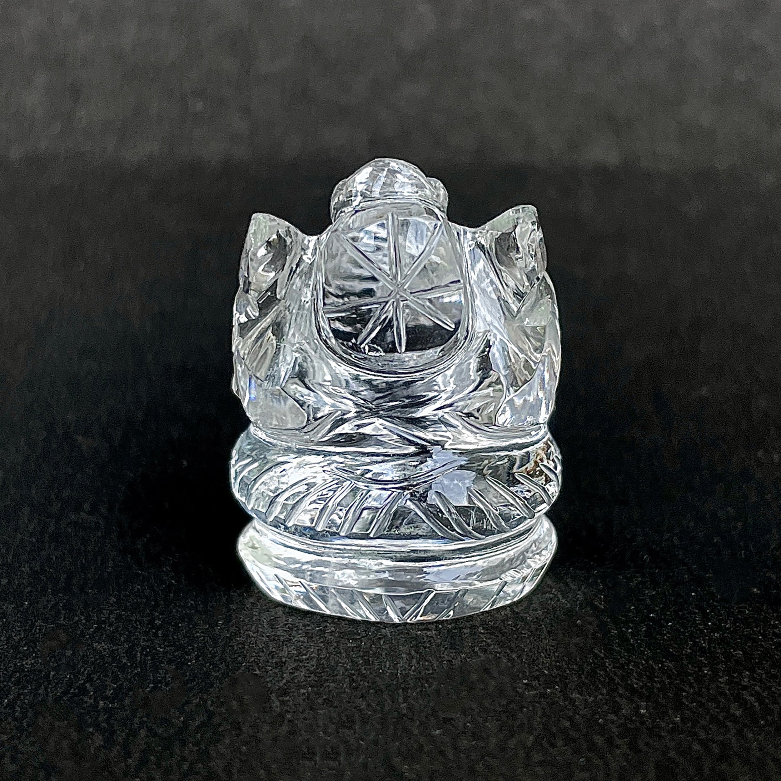 รูปเคารพพระพิฆเนศคริสตัลควอตซ์ 79.5 กะรัต สูง 2.7 ซม.(CST-MRT-78.)