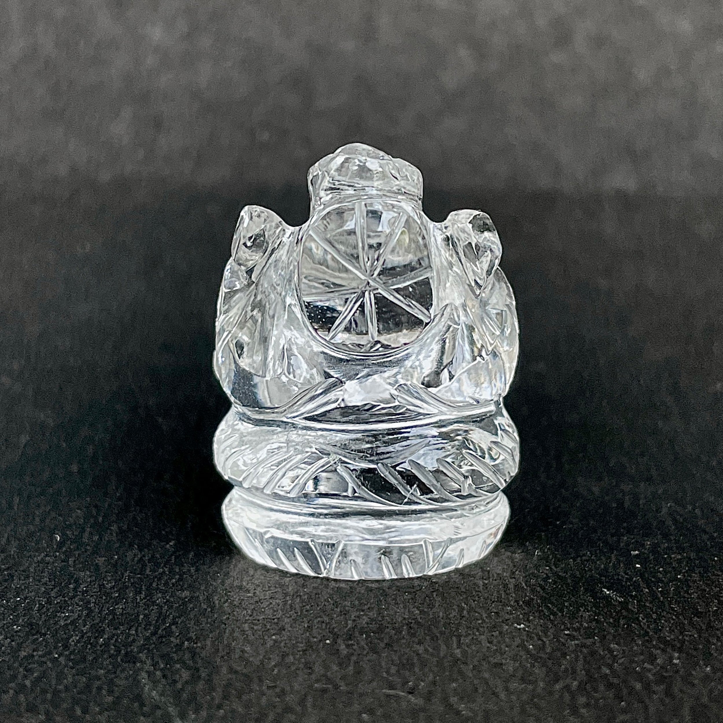 รูปเคารพพระพิฆเนศคริสตัลควอตซ์ 100.5 กะรัต สูง 3 ซม.(CST-MRT-86.)