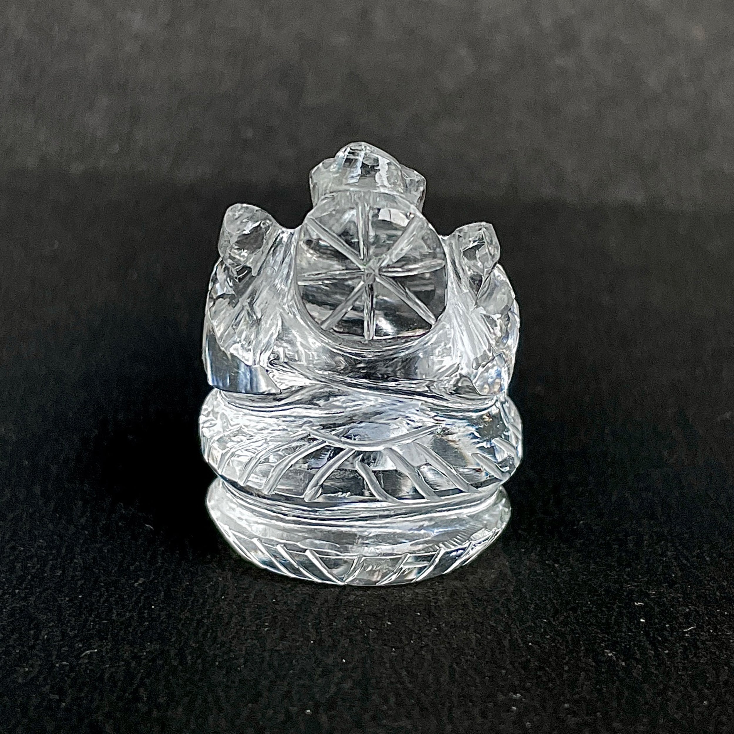 รูปเคารพพระพิฆเนศคริสตัลควอตซ์ 93.5 กะรัต สูง 3 ซม.(CST-MRT-91.)