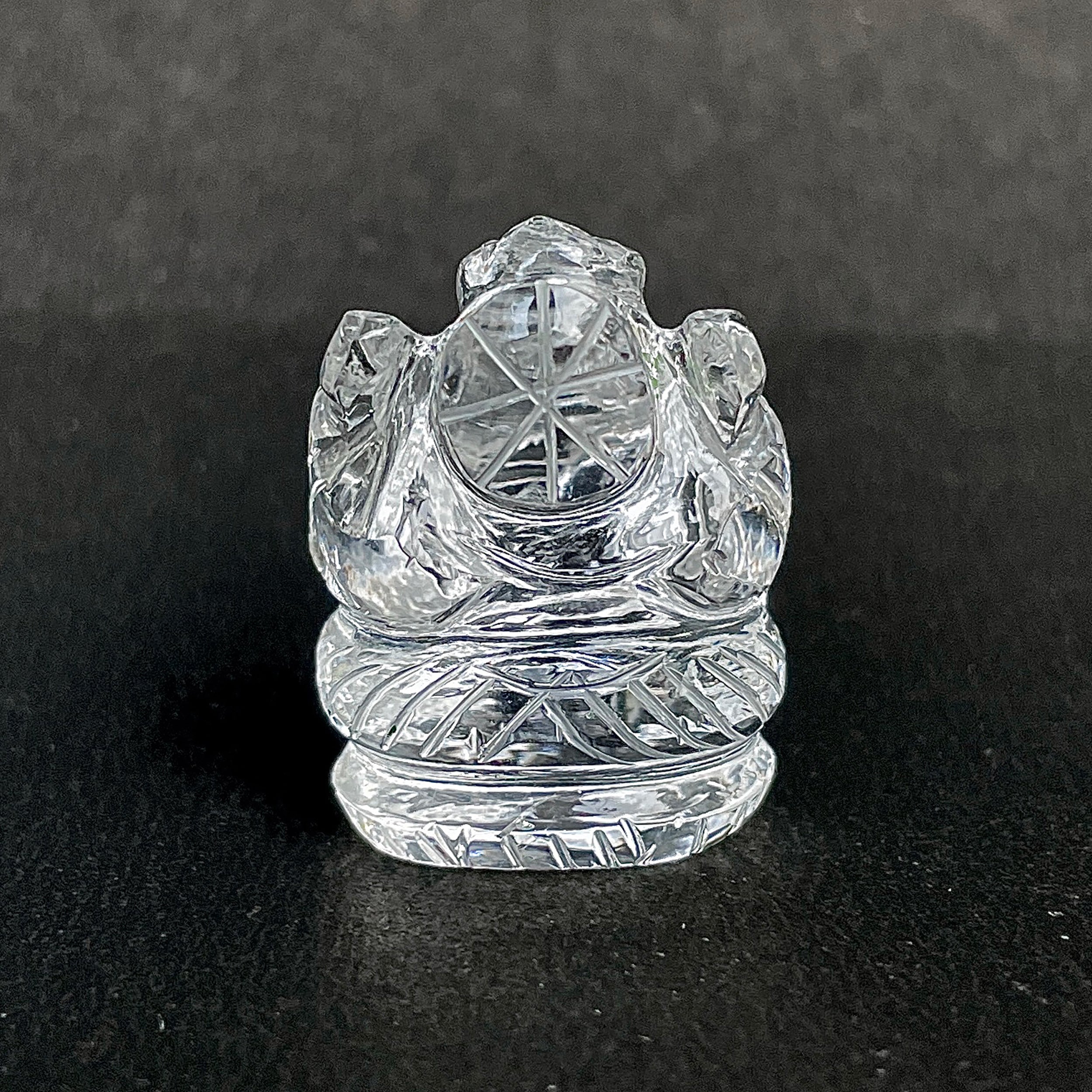 รูปเคารพพระพิฆเนศคริสตัลควอตซ์ 82.5 กะรัต สูง 2.7 ซม.(CST-MRT-97.)