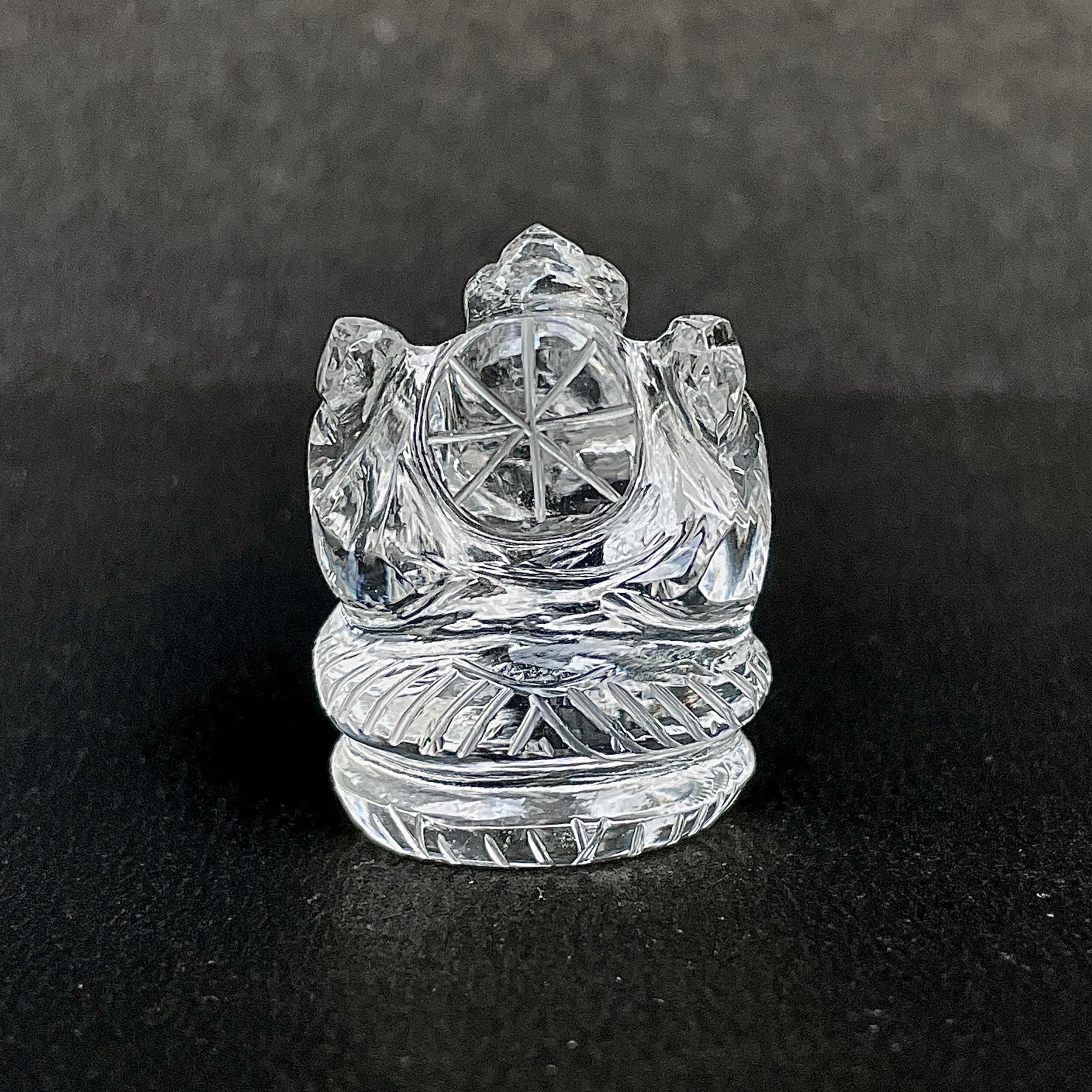 รูปเคารพพระพิฆเนศคริสตัลควอตซ์ 96.5 กะรัต สูง 3 ซม.(CST-MRT-98.)