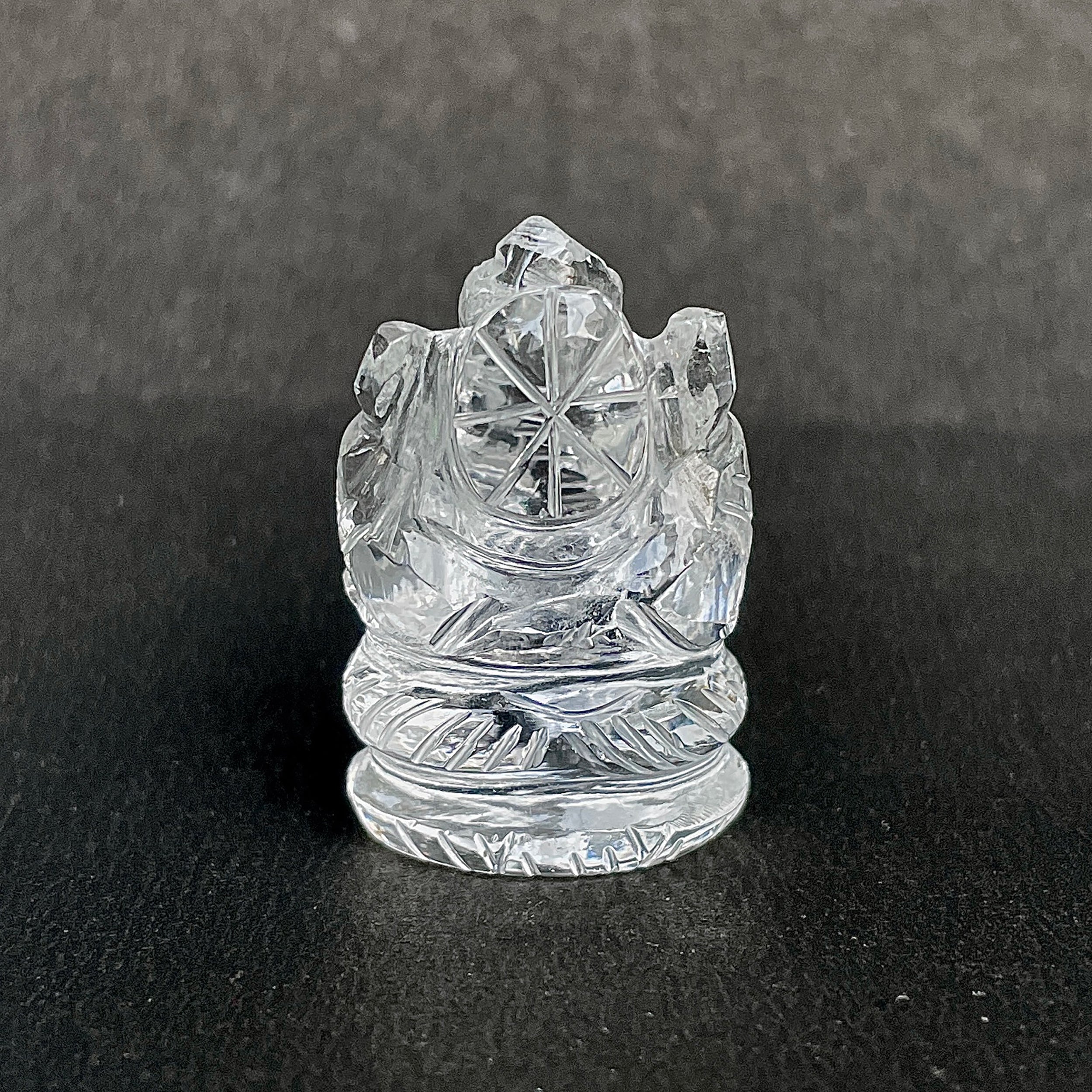 รูปเคารพพระพิฆเนศคริสตัลควอตซ์ 86.5 กะรัต สูง 3.3 ซม.(CST-MRT-99.)