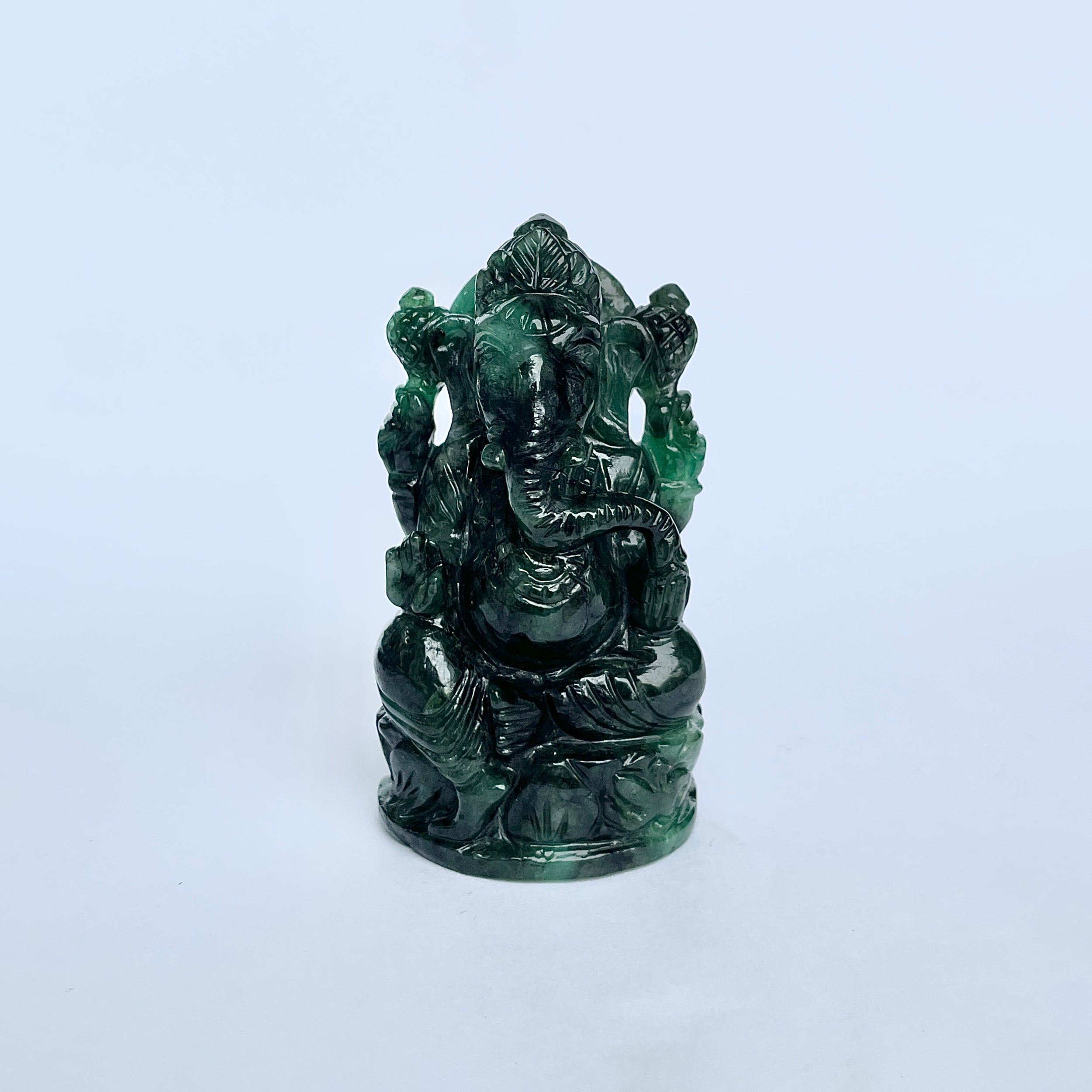 พระพิฆเนศทรงมรกต 730 กะรัต องค์สูง 7.3 ซม.(EMD-MRT-1.)