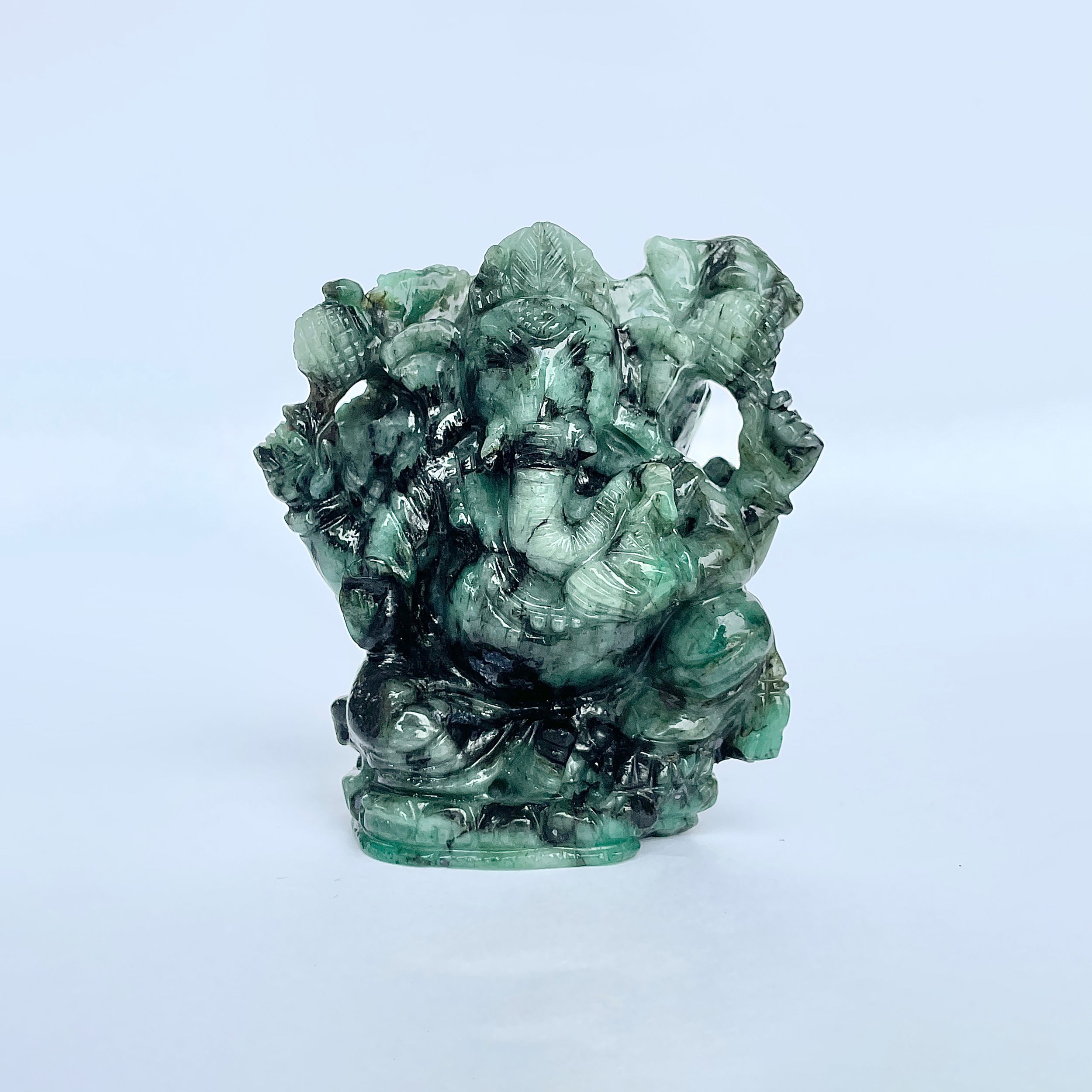 พระพิฆเนศทรงมรกต 905 กะรัต สูง 7.3 ซม.(EMD-MRT-6.)